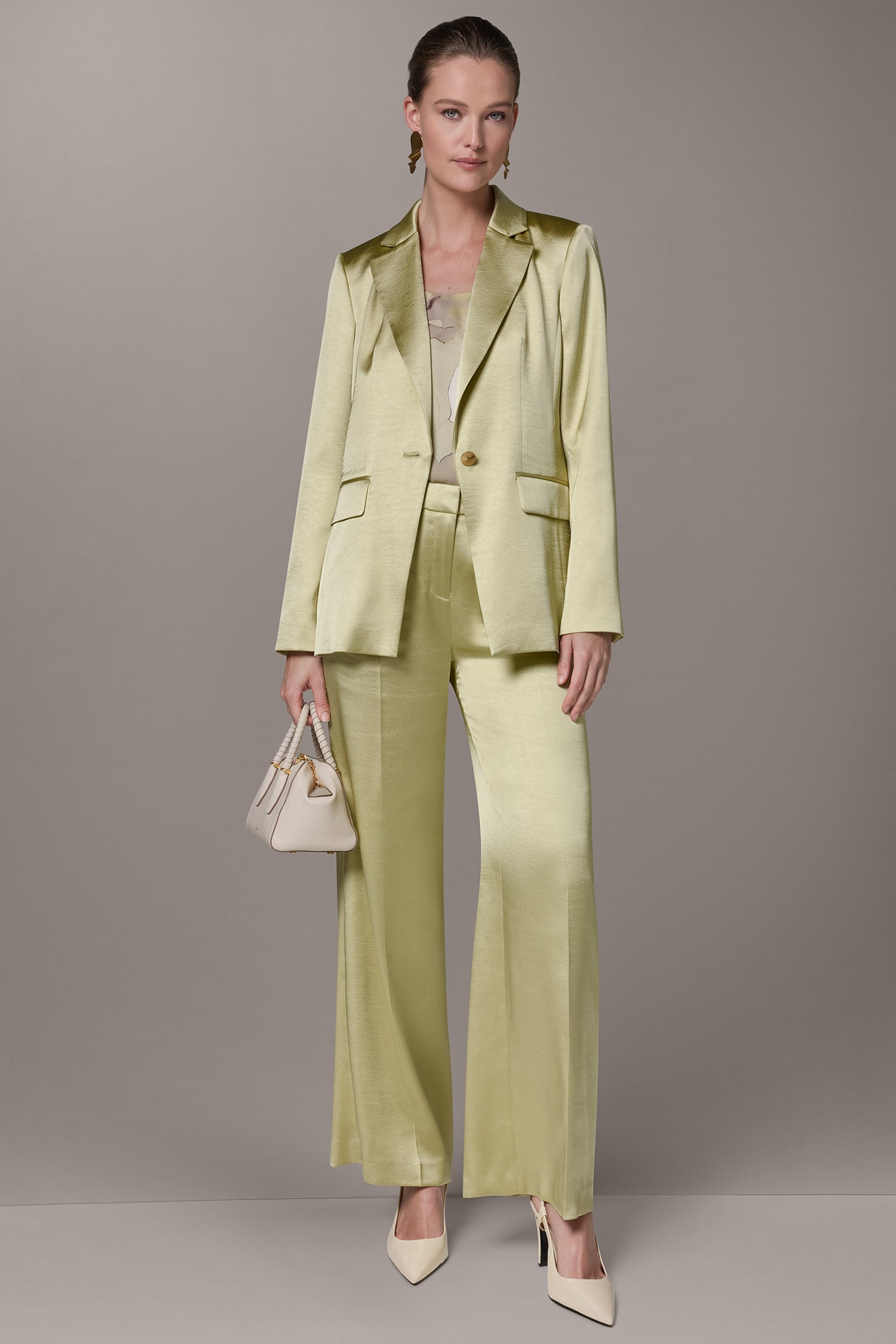 Citrus ONE BUTTON SUIT BLAZER Donna Karan