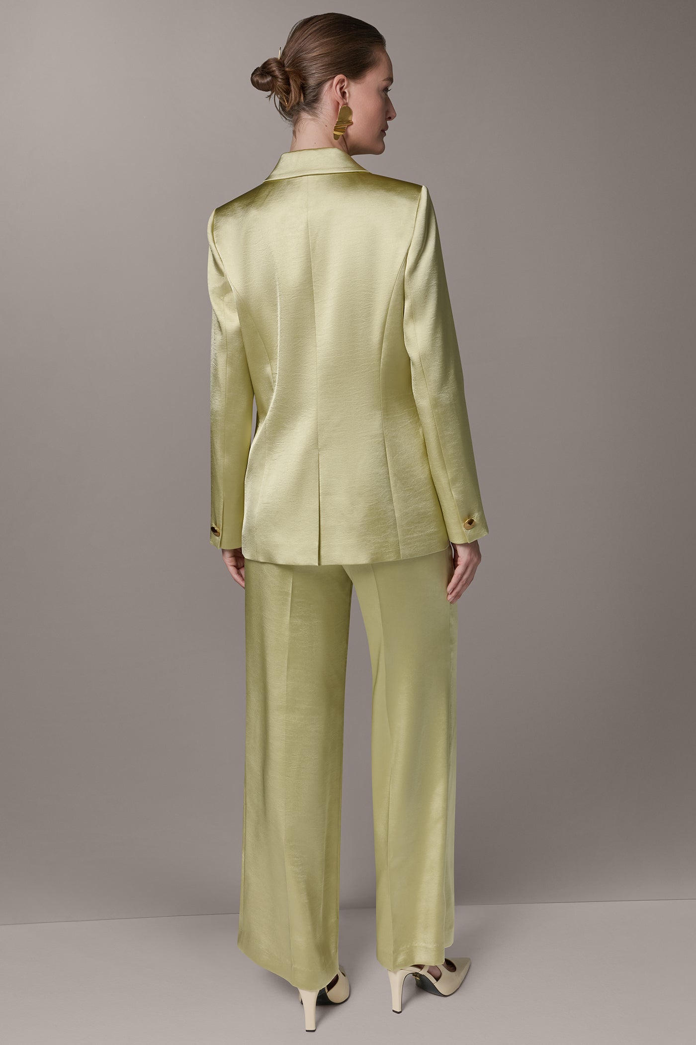 Citrus ONE BUTTON SUIT BLAZER Donna Karan