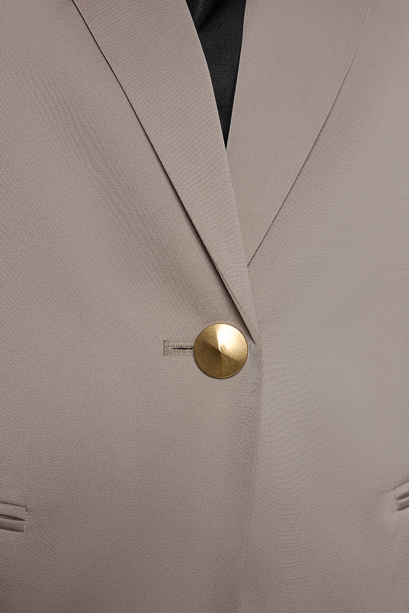 Turin SATIN ONE-BUTTON SUIT BLAZER Donna Karan