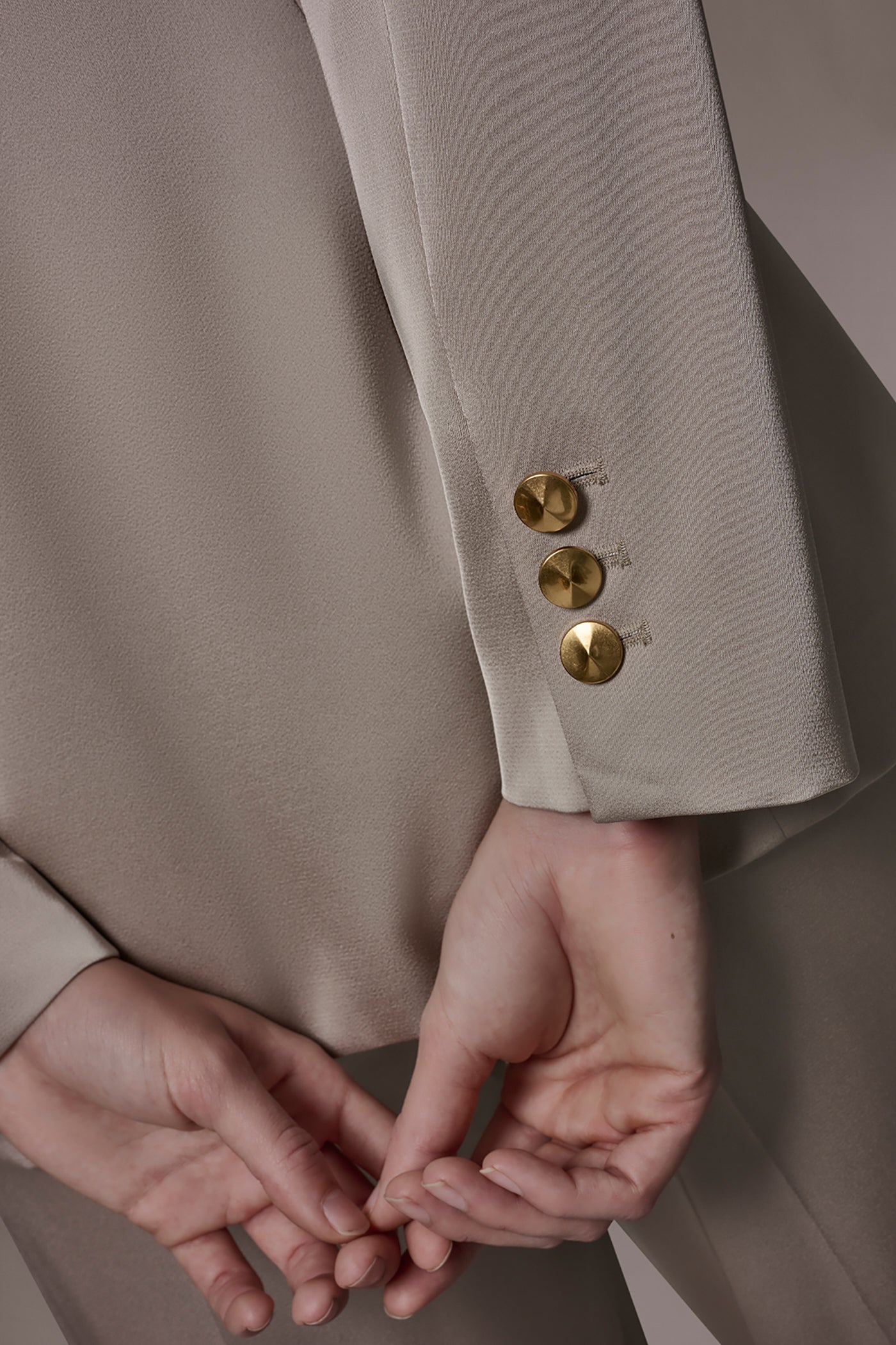 Turin SATIN ONE-BUTTON SUIT BLAZER Donna Karan