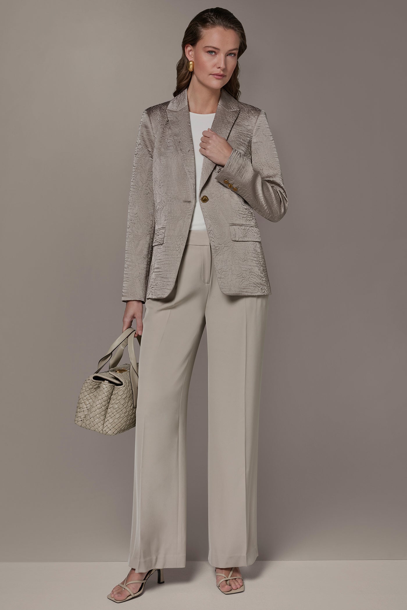 Turin ONE BUTTON BLAZER Donna Karan