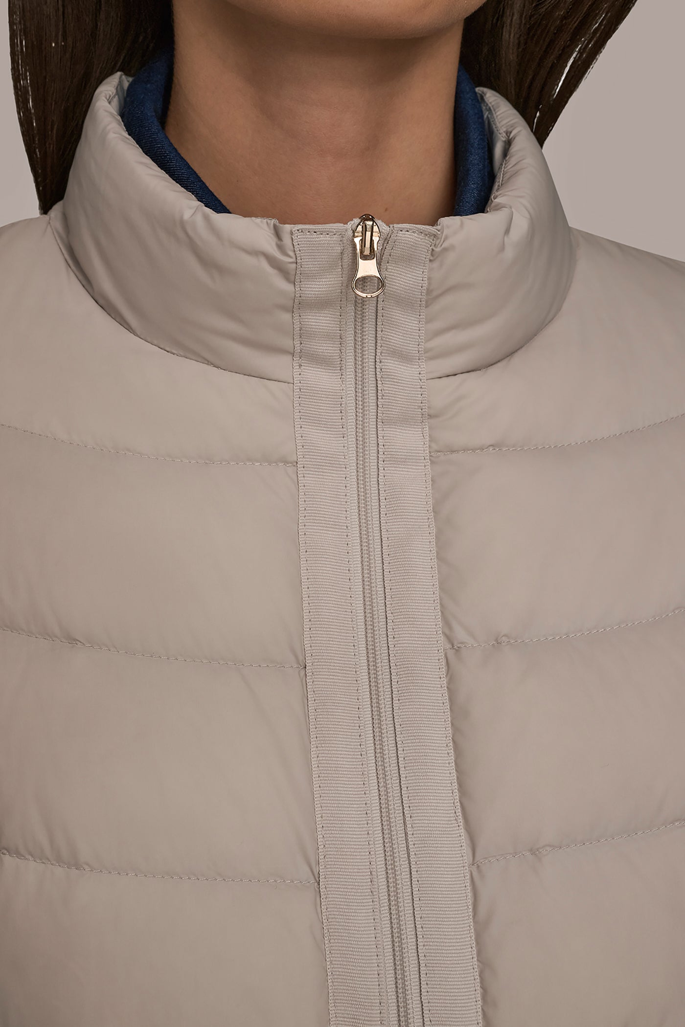 VAPOR CAP SLEEVE PUFFER VEST Donna Karan