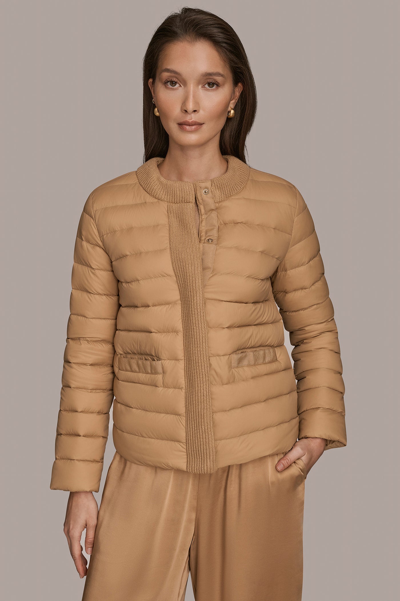 FAWN DOWN PUFFER JACKET Donna Karan