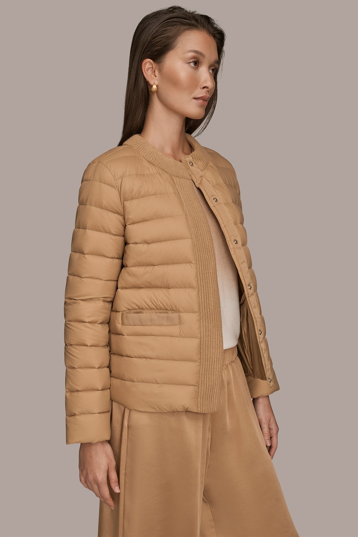 FAWN DOWN PUFFER JACKET Donna Karan