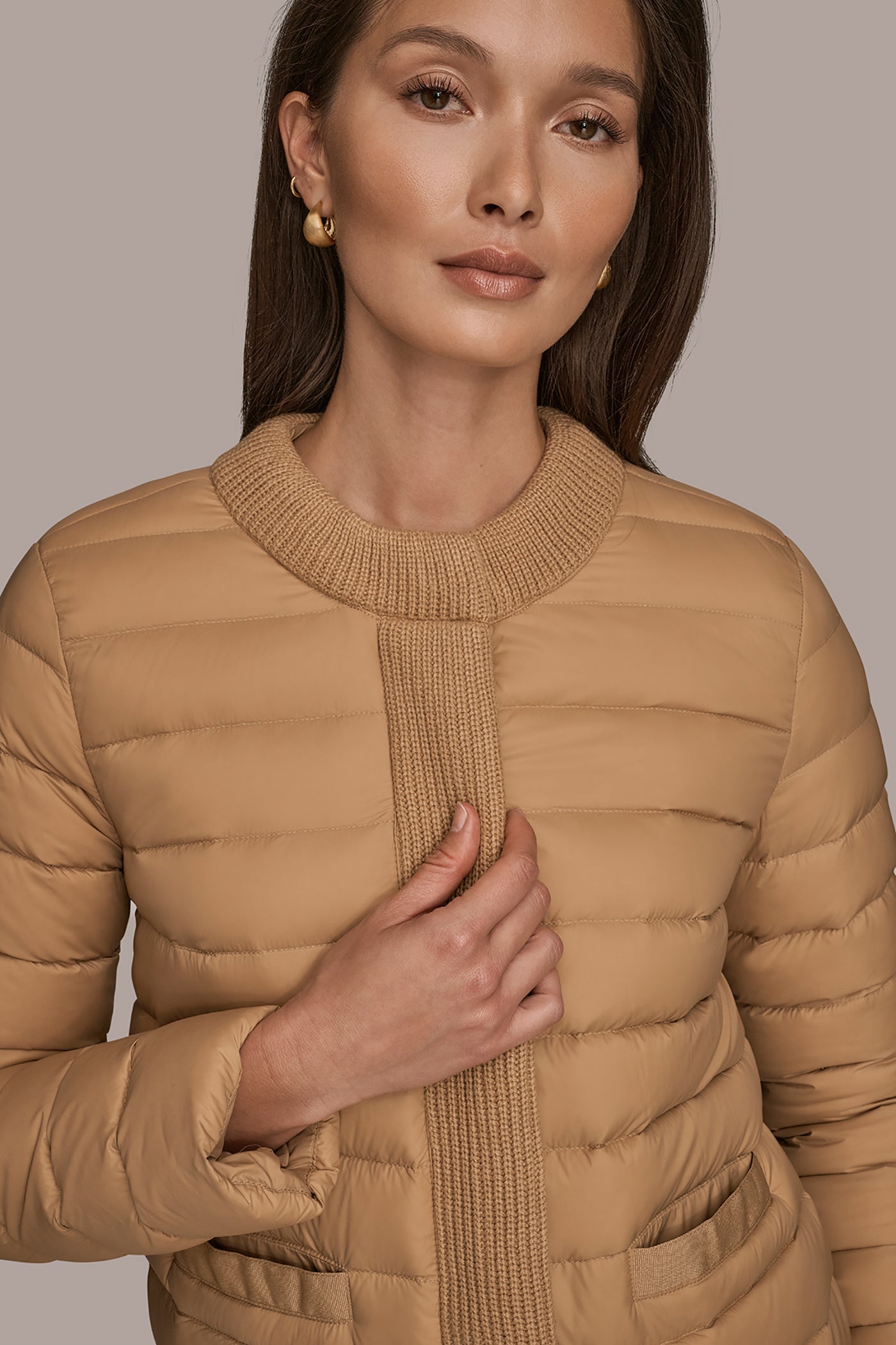 FAWN DOWN PUFFER JACKET Donna Karan