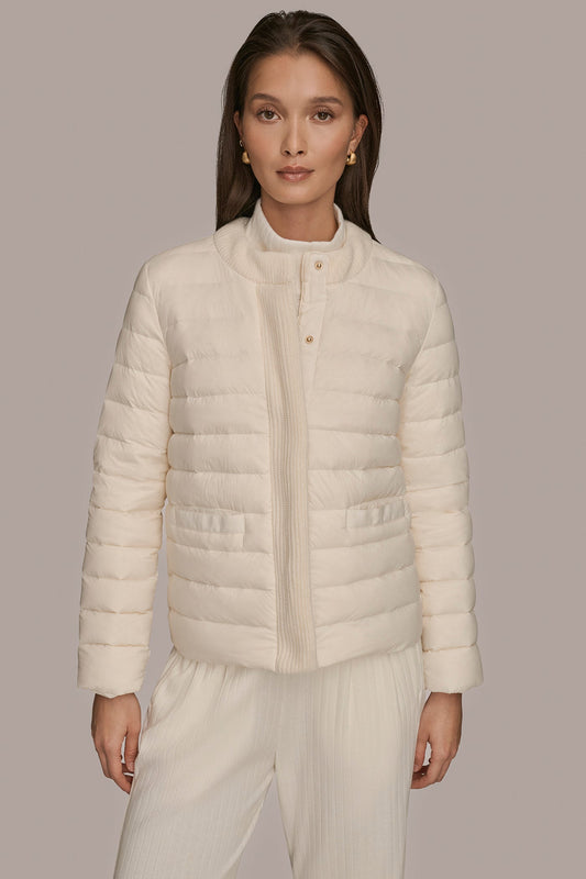 CREAM DOWN PUFFER JACKET Donna Karan