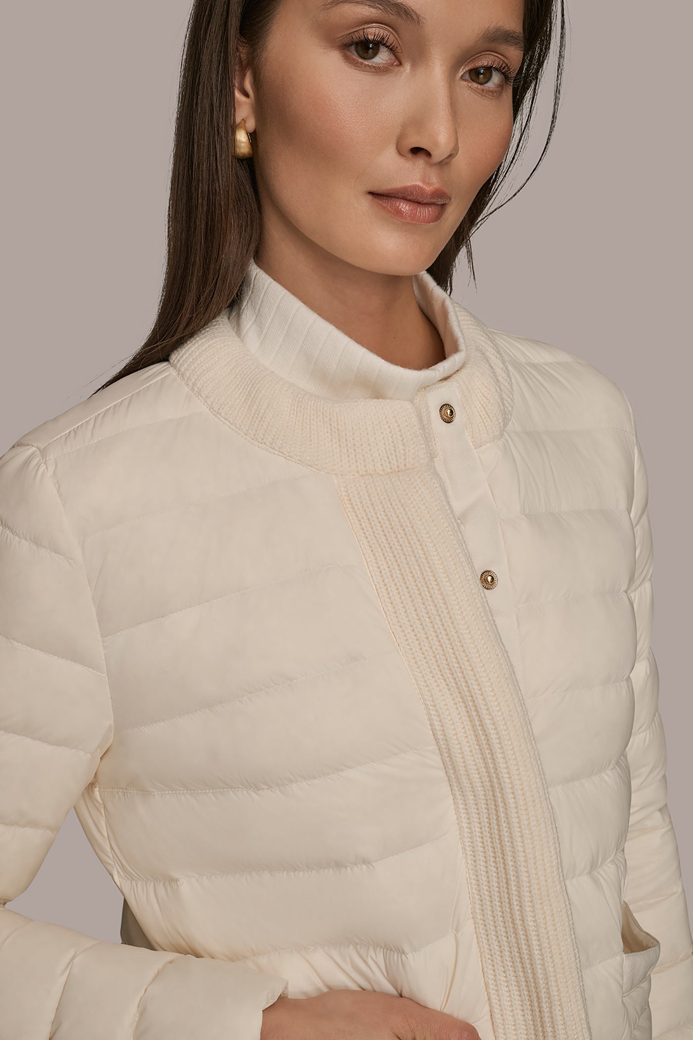 CREAM DOWN PUFFER JACKET Donna Karan