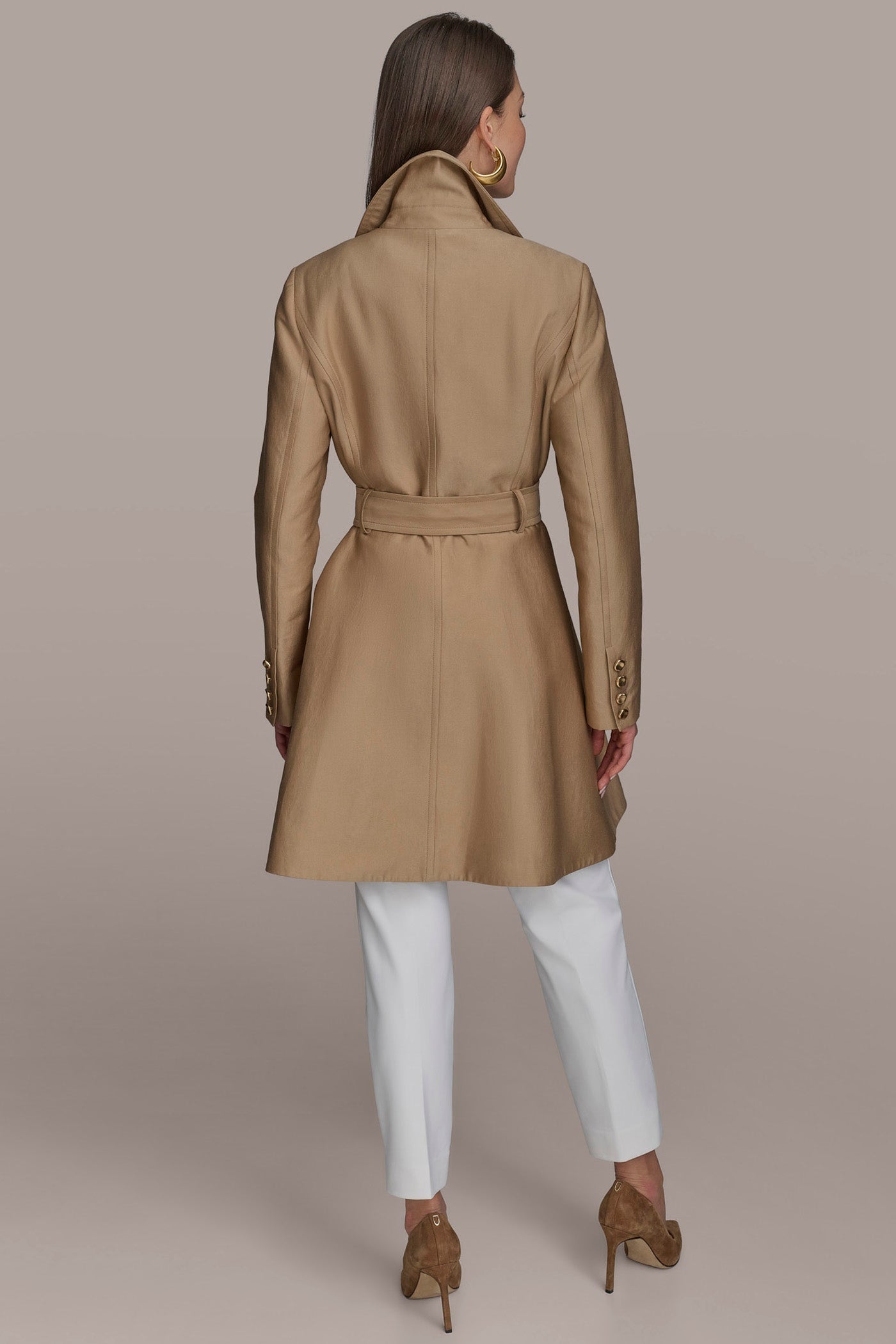 HAZELNUT RAIN TRENCH COAT Donna Karan