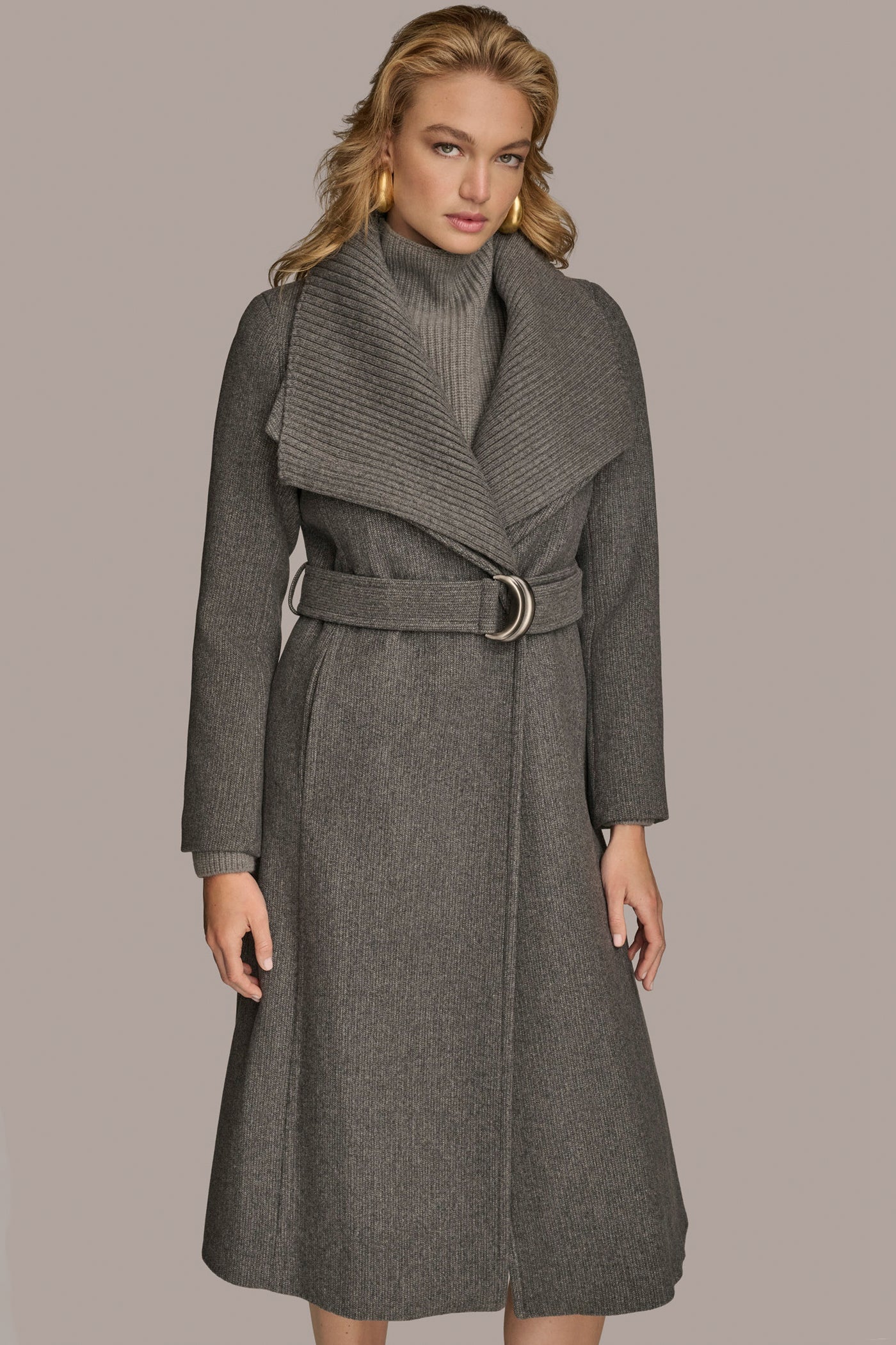 Steel WOOL COAT Donna Karan