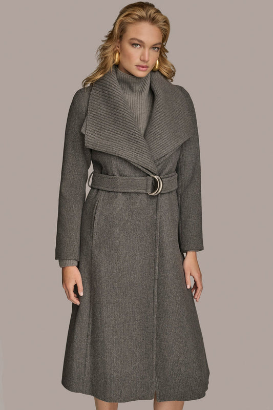 Steel WOOL COAT Donna Karan