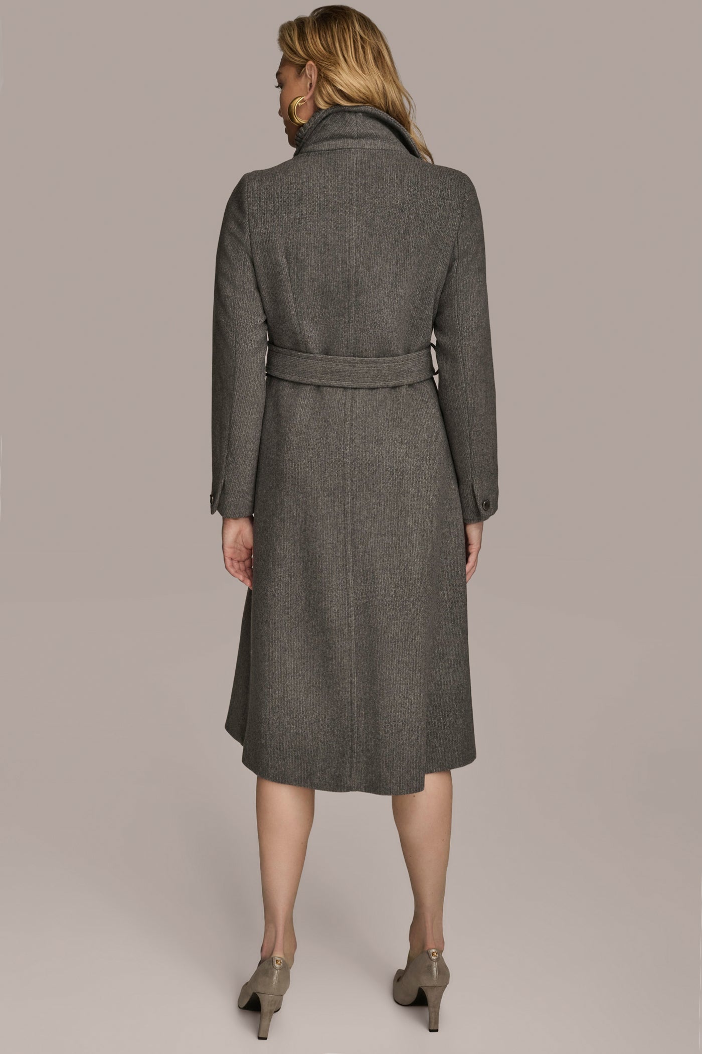 Steel WOOL COAT Donna Karan