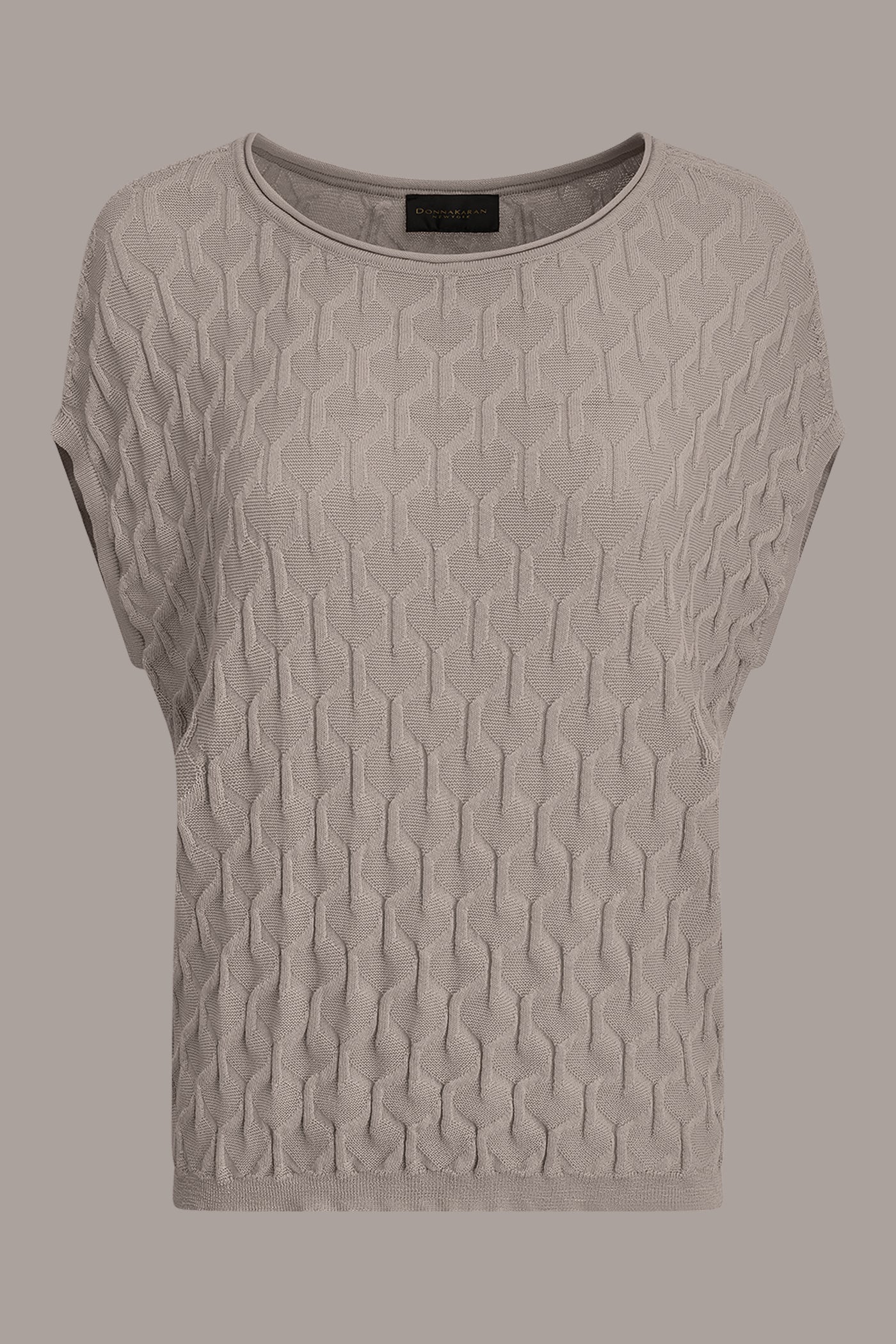 Sisal CAP SLEEVE SWEATER Donna Karan
