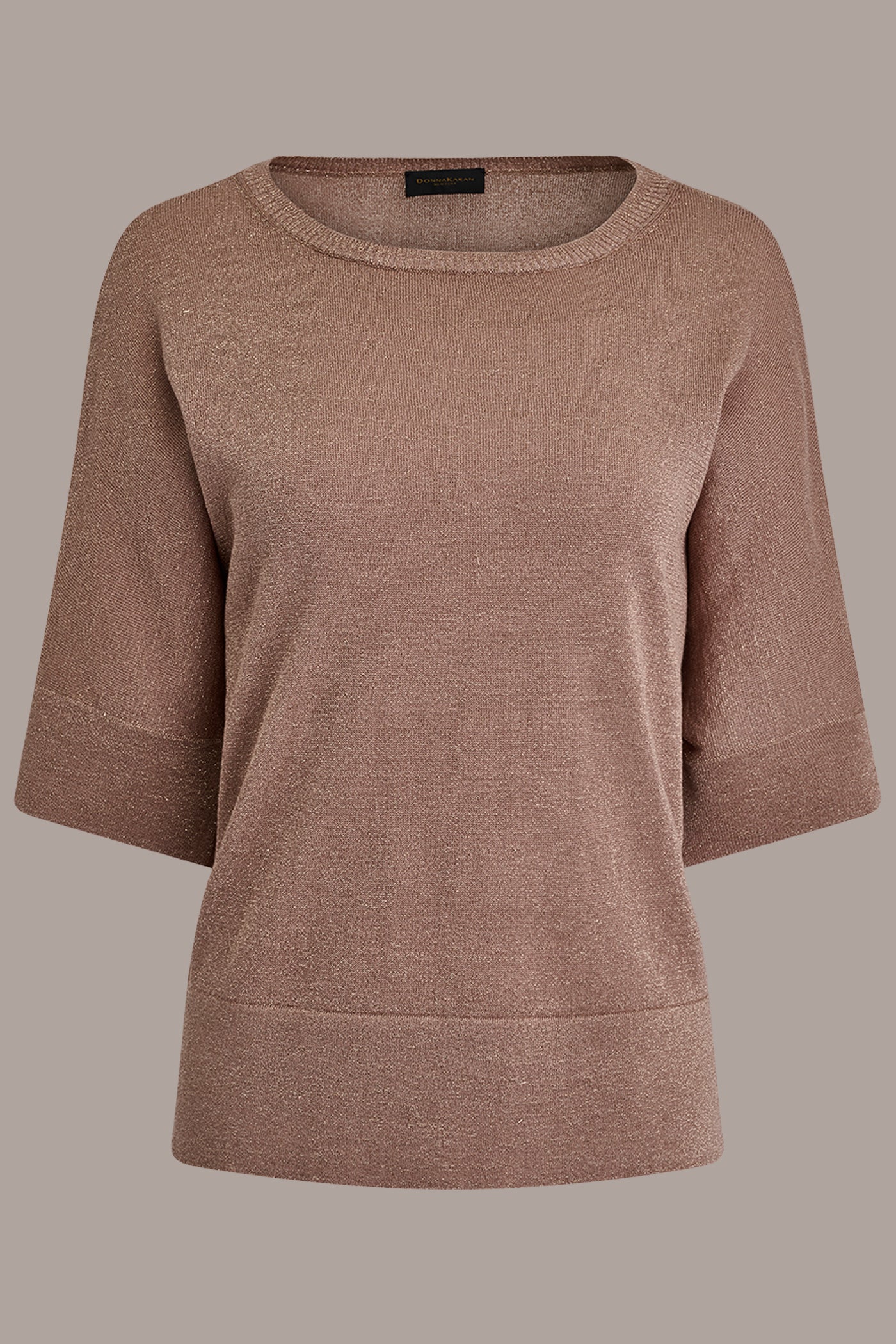 Umbria METALLIC WIDE CUFF SWEATER Donna Karan