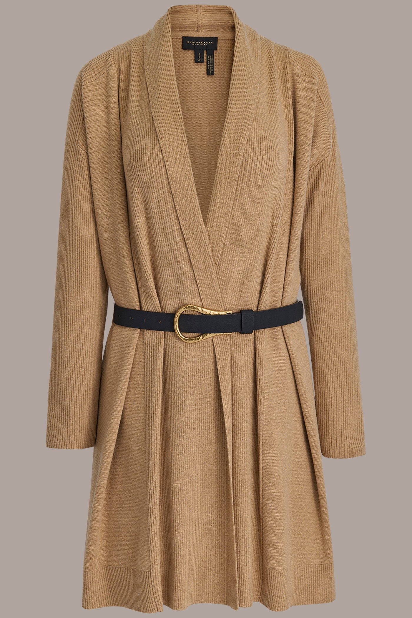 FAWN V-NECK LONG CARDIGAN Donna Karan