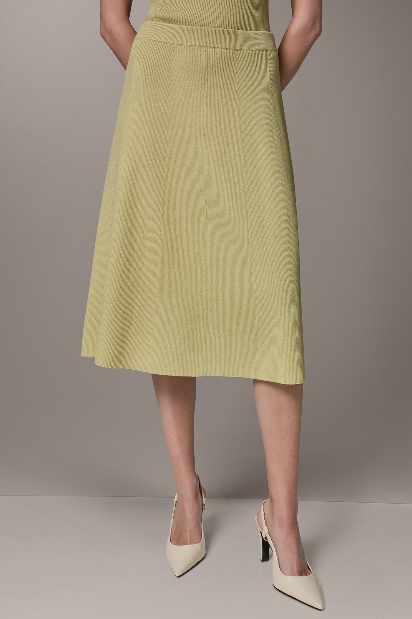 Citrus MIDI SWEATER SKIRT Donna Karan