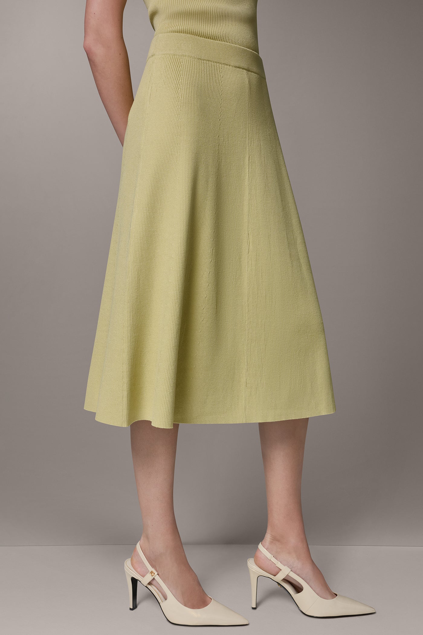 Citrus MIDI SWEATER SKIRT Donna Karan