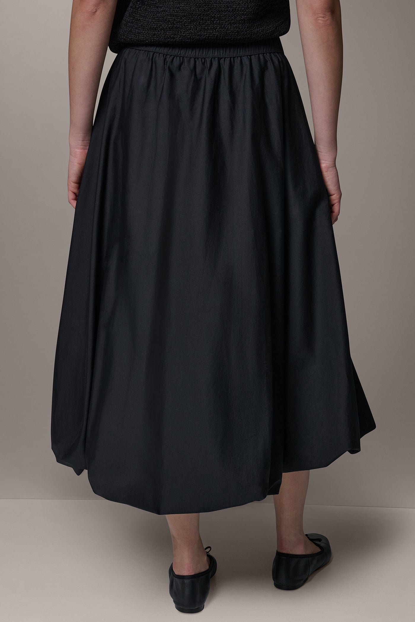 Black MIDI BUBBLE SKIRT Donna Karan