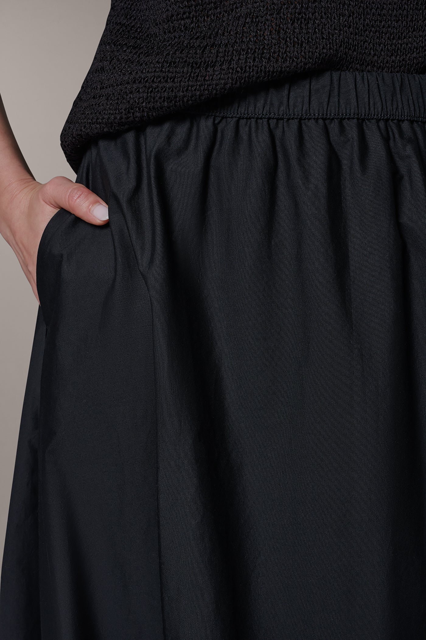 Black MIDI BUBBLE SKIRT Donna Karan