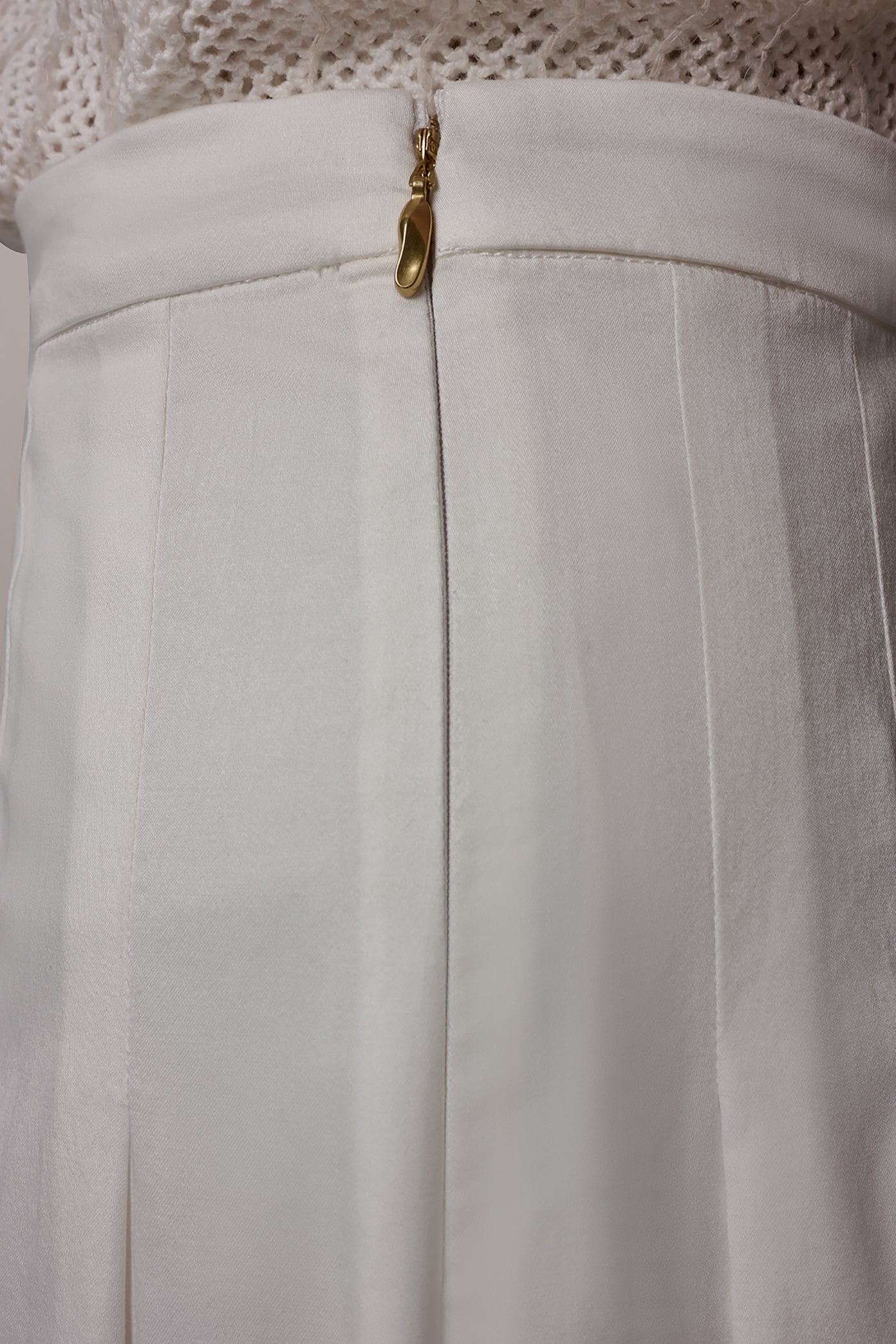 Cream MIDI A-LINE SKIRT Donna Karan
