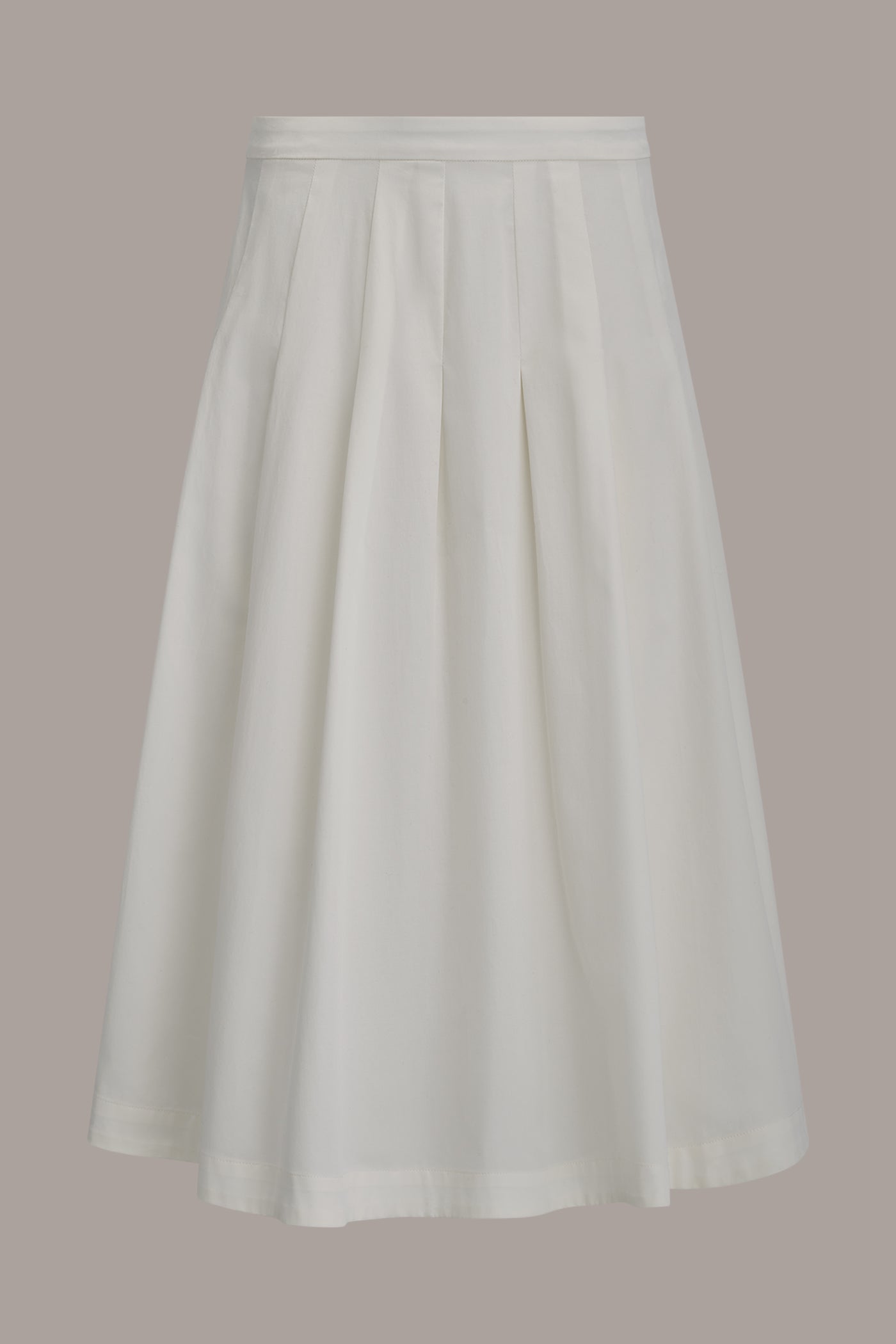 Cream MIDI A-LINE SKIRT Donna Karan