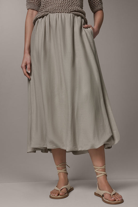 Tuscan Grey BUBBLE SKIRT Donna Karan