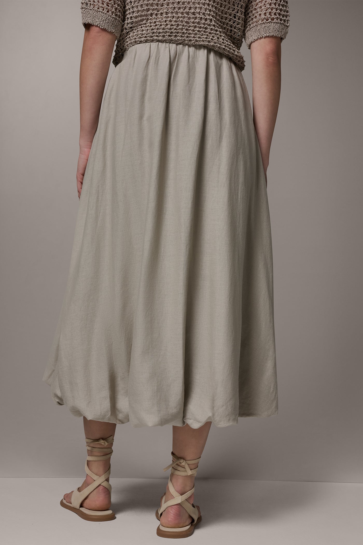 Tuscan Grey BUBBLE SKIRT Donna Karan