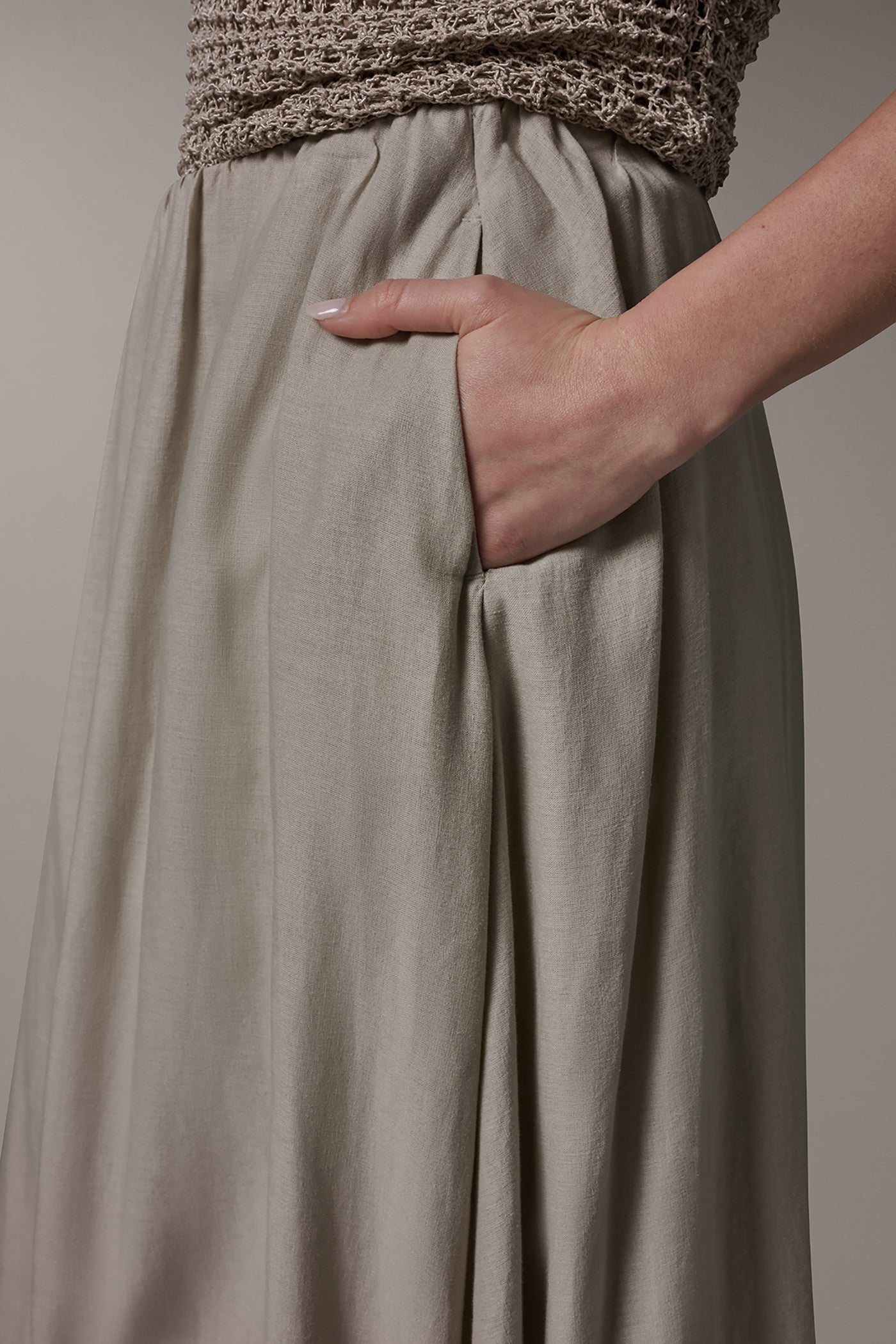 Tuscan Grey BUBBLE SKIRT Donna Karan