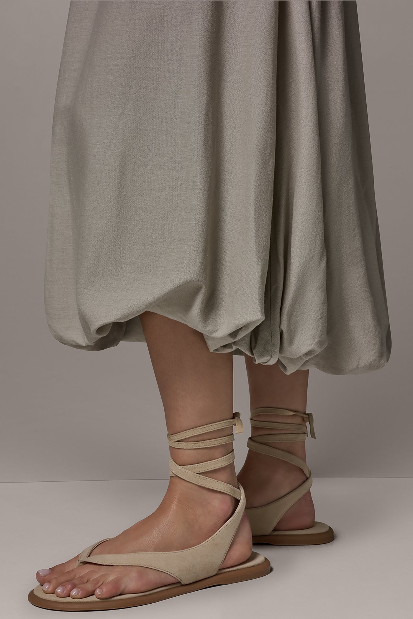 Tuscan Grey BUBBLE SKIRT Donna Karan