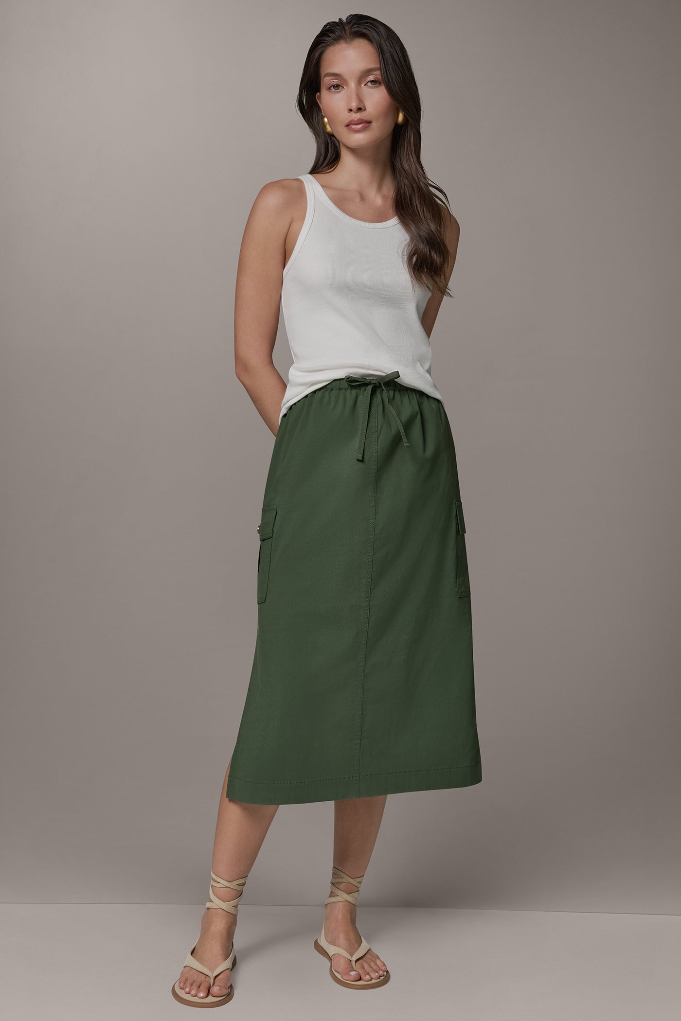 Verde MIDI CARGO PENCIL SKIRT Donna Karan
