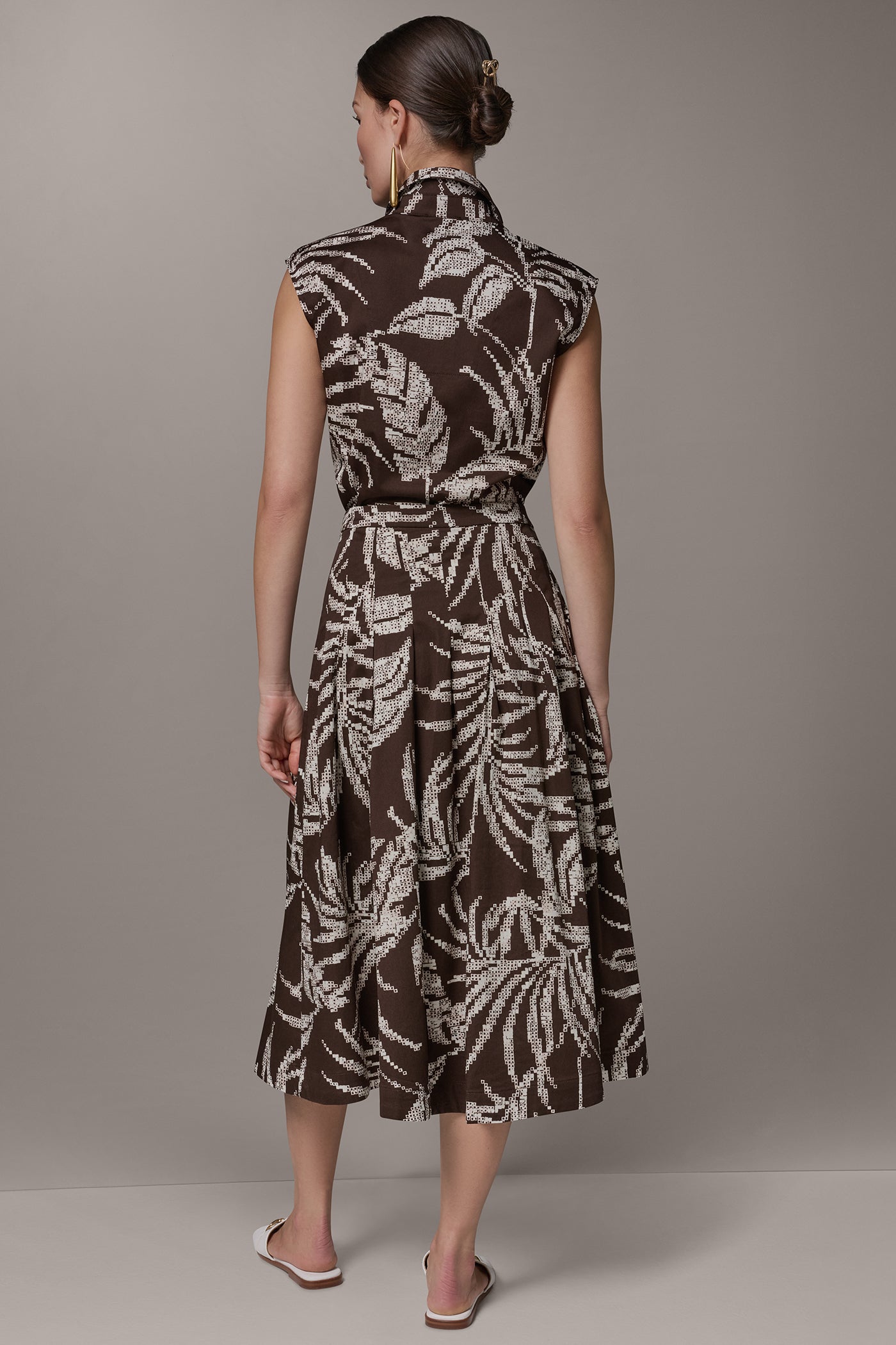 Canyon Multi PRINT MIDI A-LINE SKIRT Donna Karan