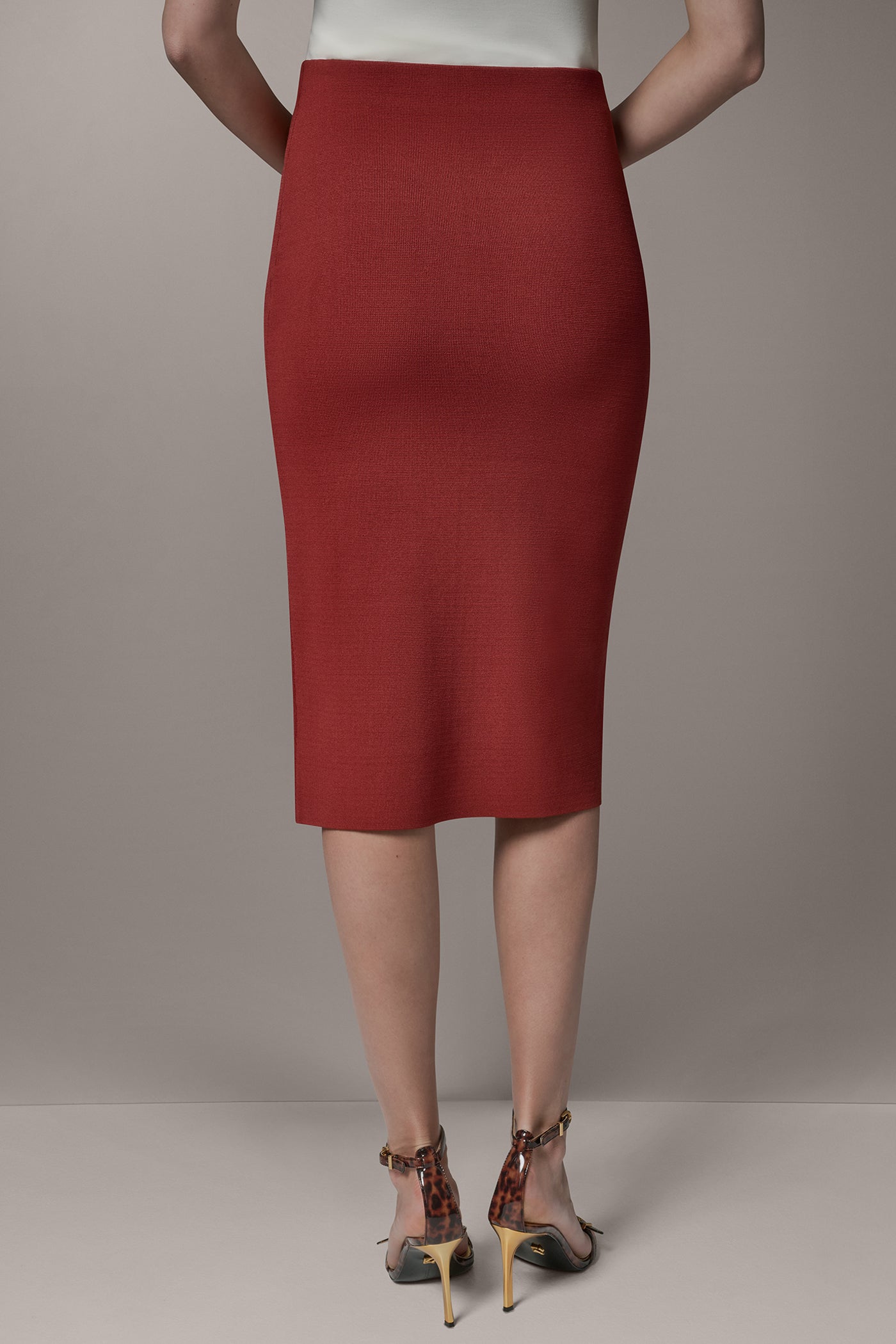 Sunbaked MIDI SWEATER SKIRT Donna Karan