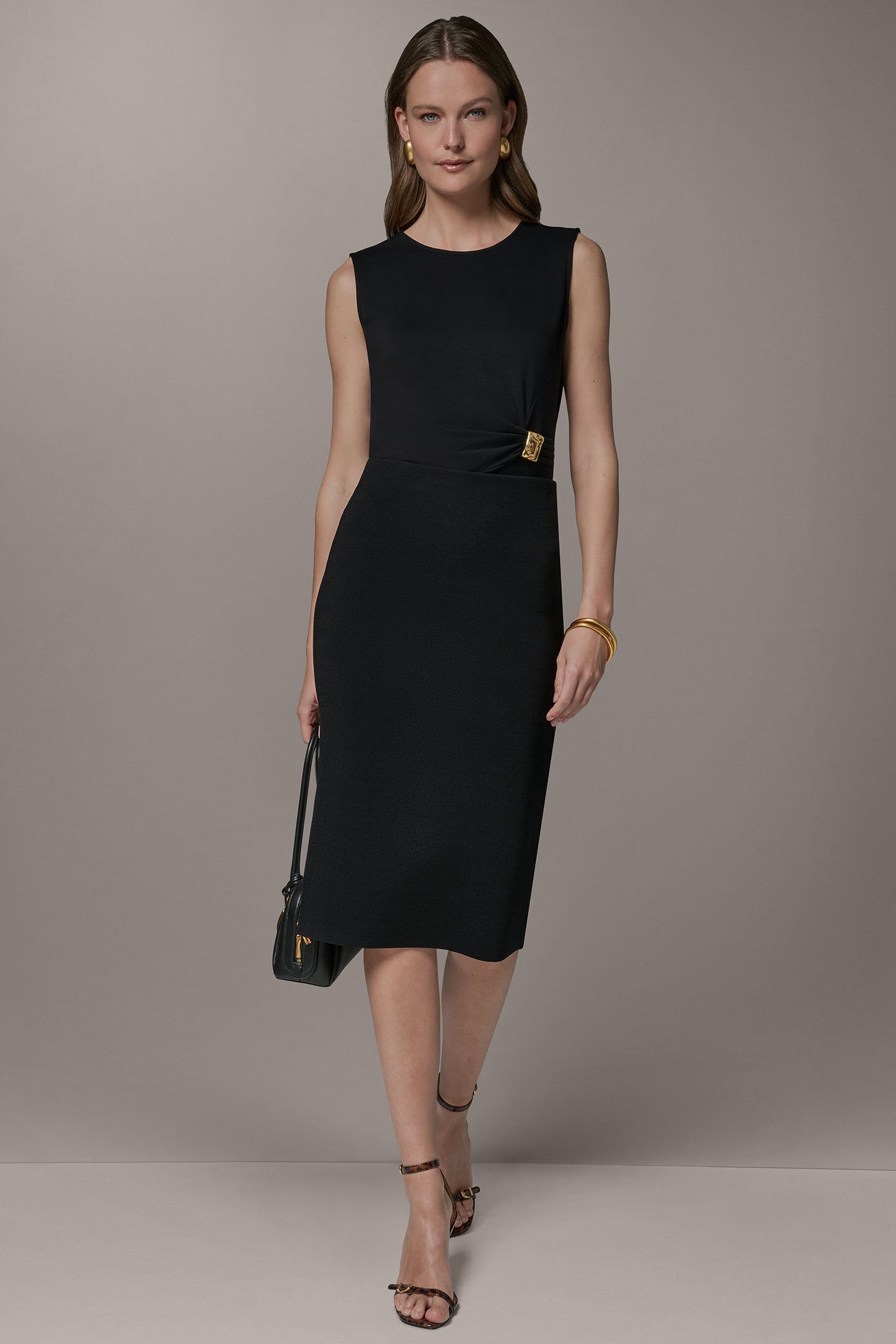 Black MIDI SWEATER SKIRT Donna Karan