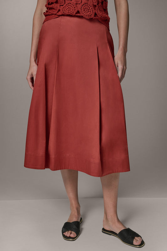Sunbaked MIDI A-LINE SKIRT Donna Karan