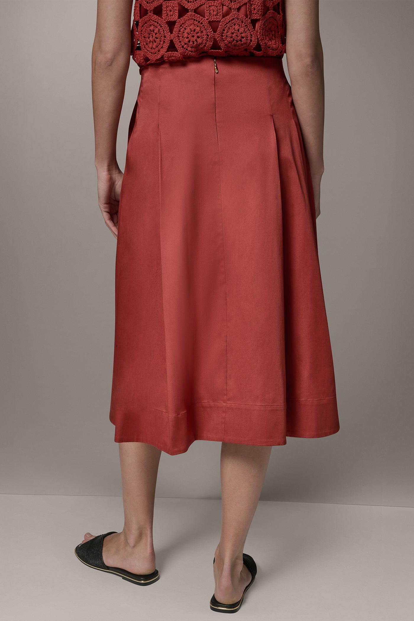 Sunbaked MIDI A-LINE SKIRT Donna Karan