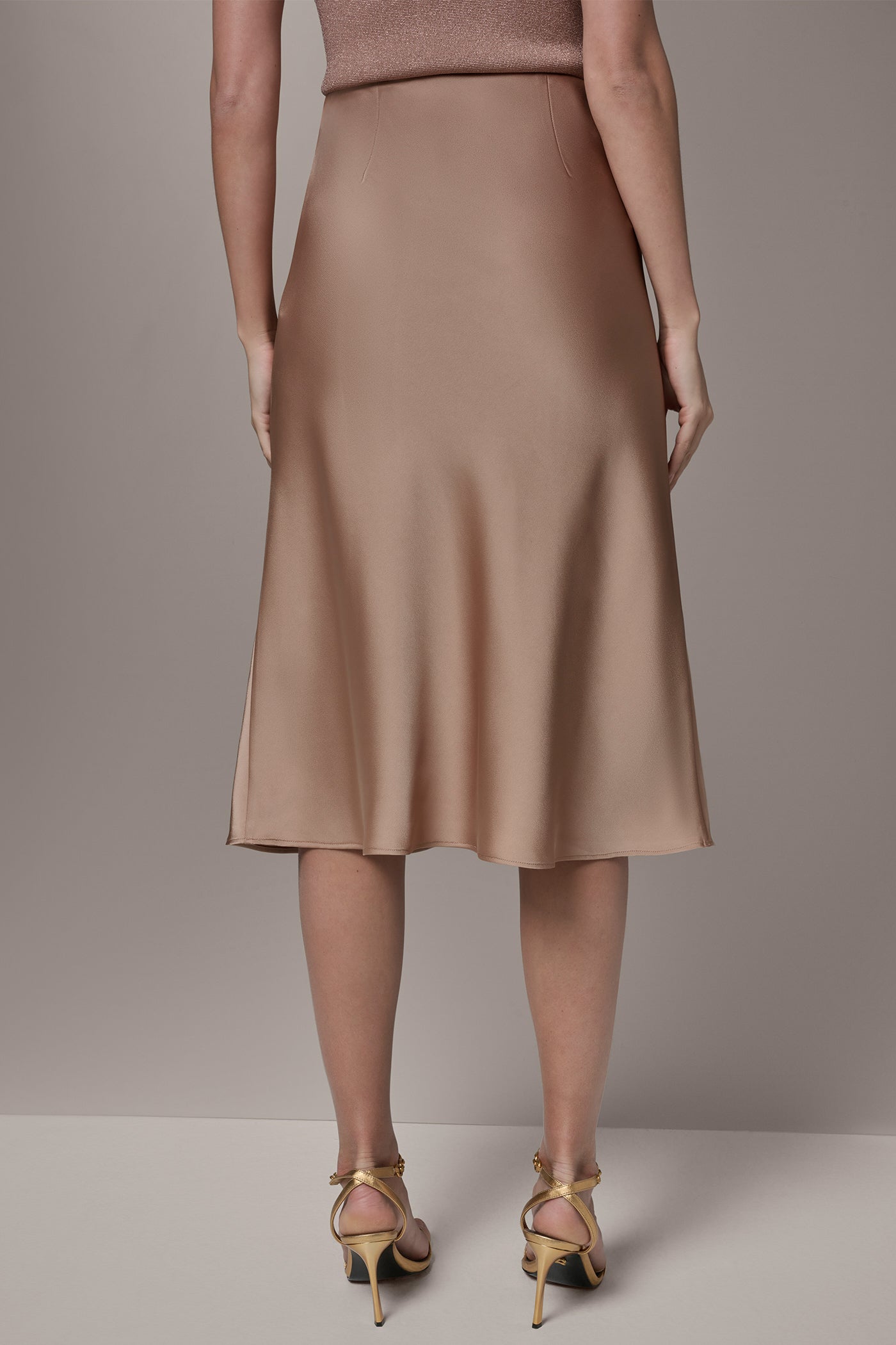 Umbria SATIN BIAS MIDI SKIRT Donna Karan