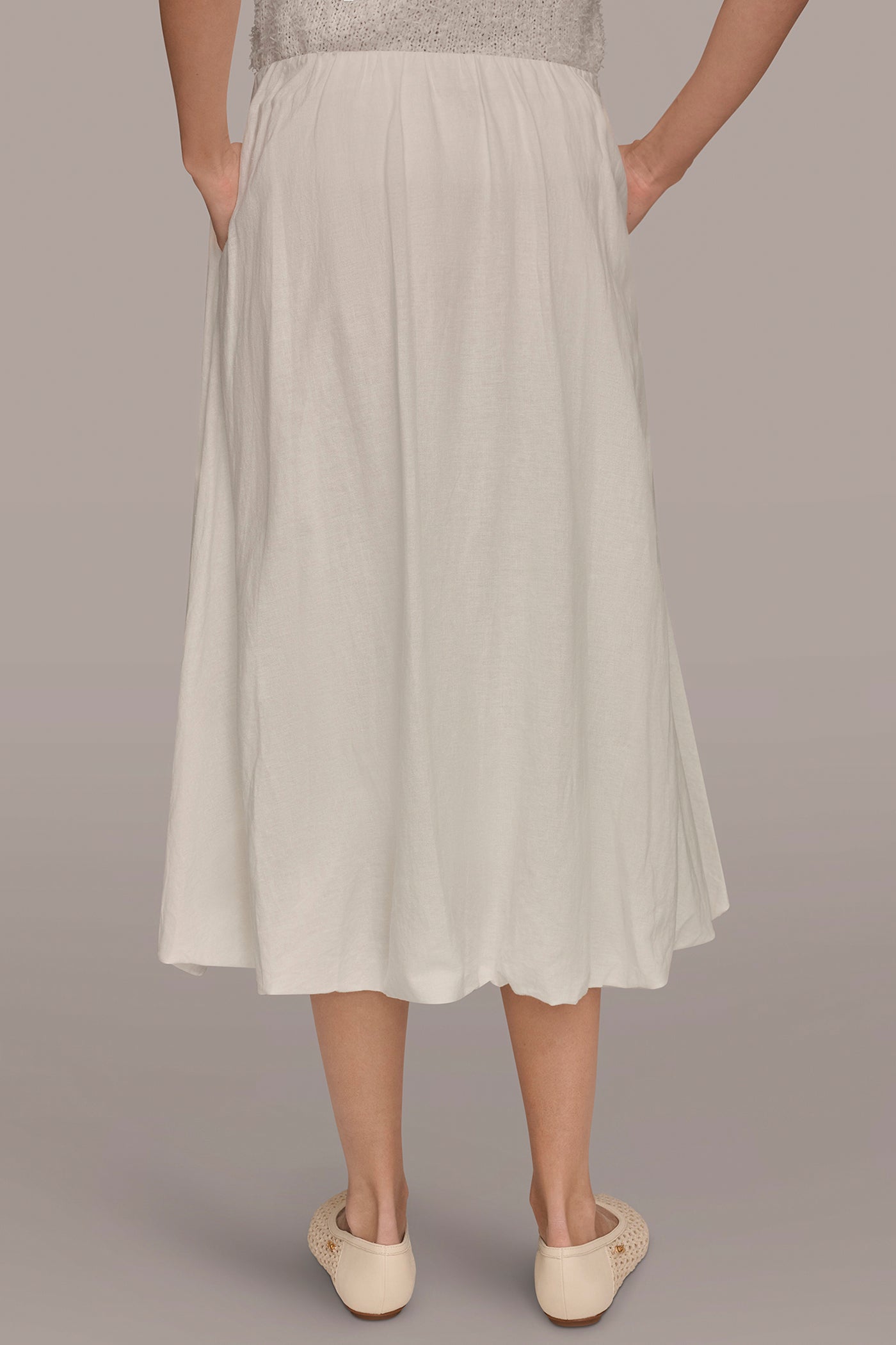 Cream BUBBLE SKIRT Donna Karan