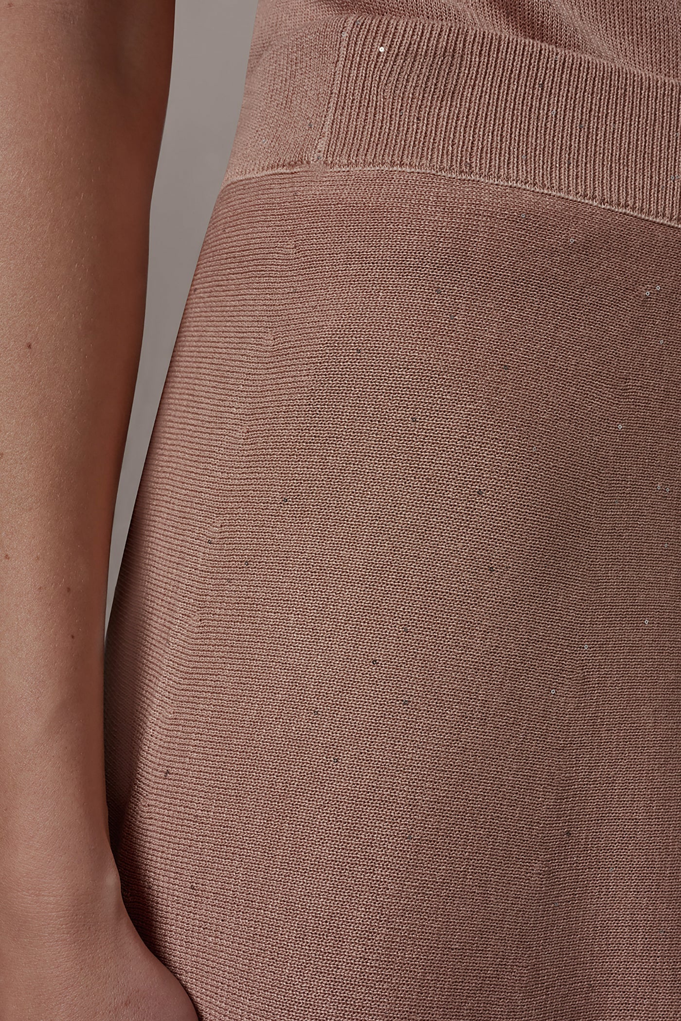 Umbria SEQUIN MIDI A-LINE SWEATER SKIRT Donna Karan