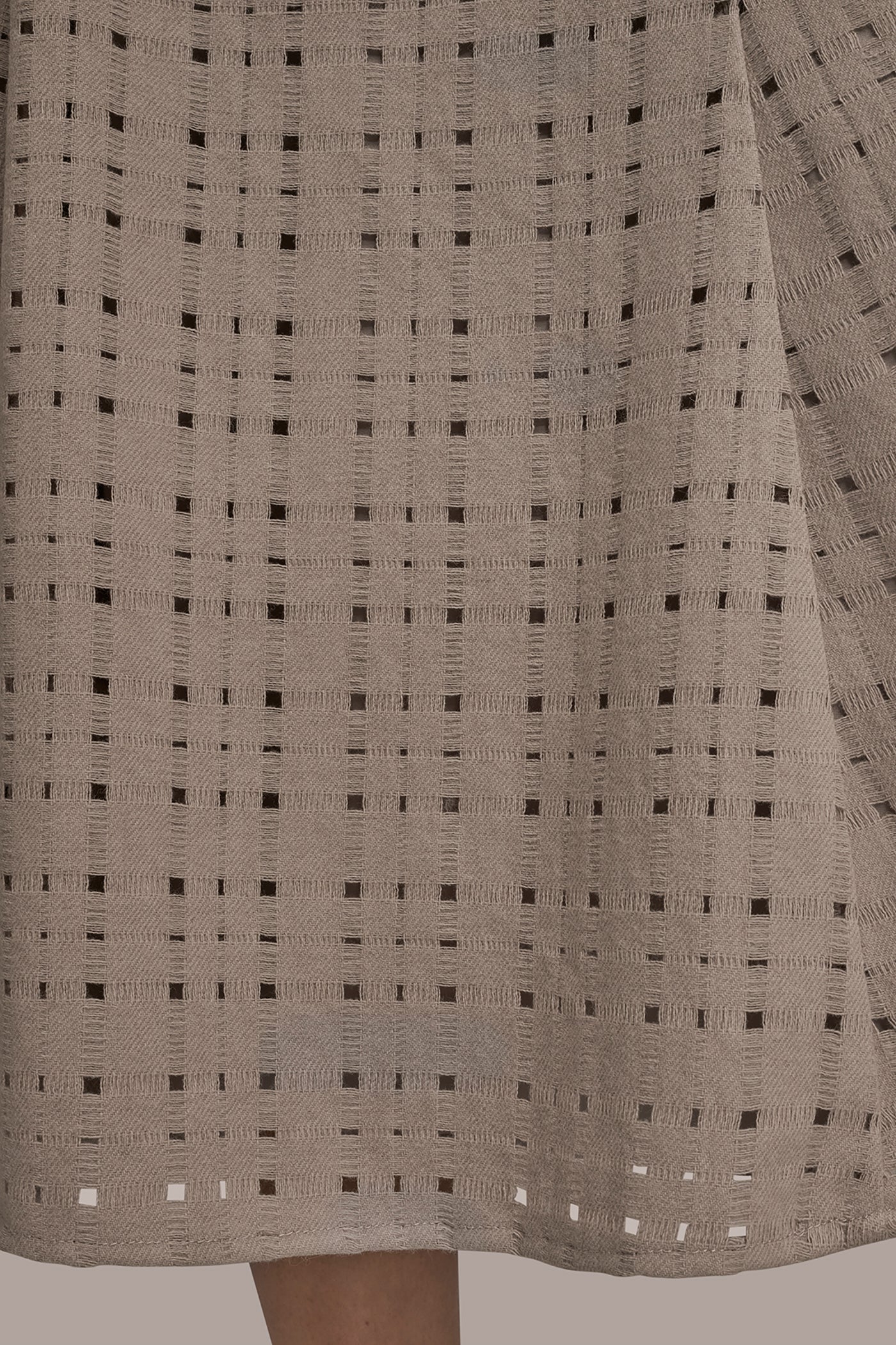 VAPOR PERFORATED SWEATER MIDI A-LINE SKIRT Donna Karan