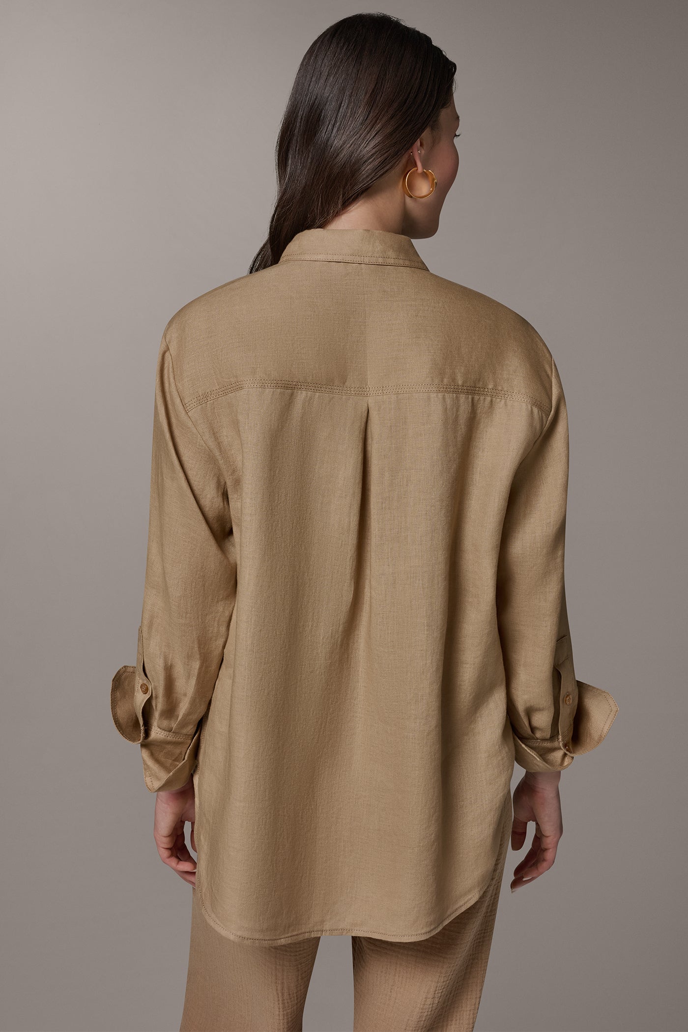 FAWN LONG SLEEVE SHIRT Donna Karan