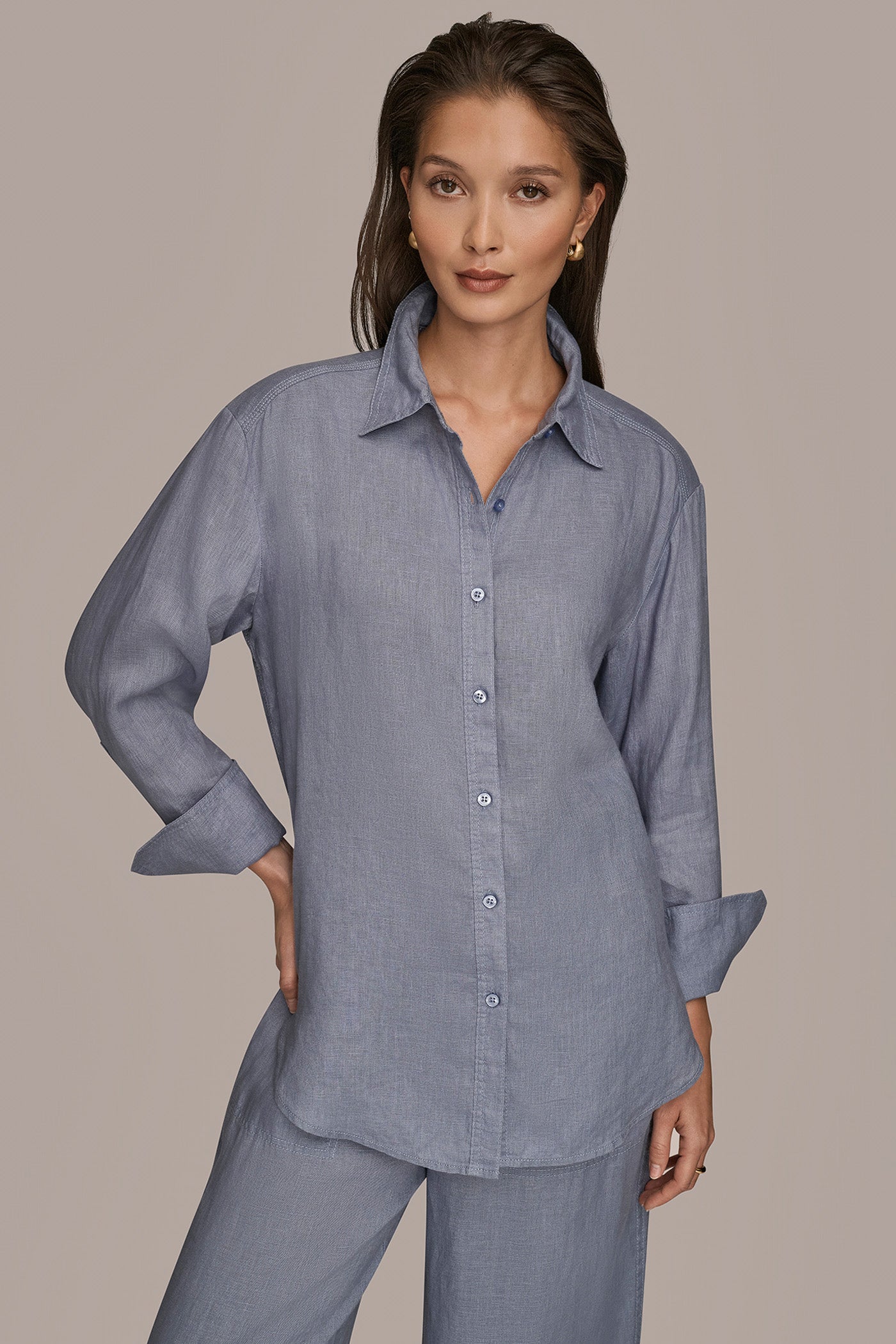 Tempest LONG SLEEVE SHIRT Donna Karan