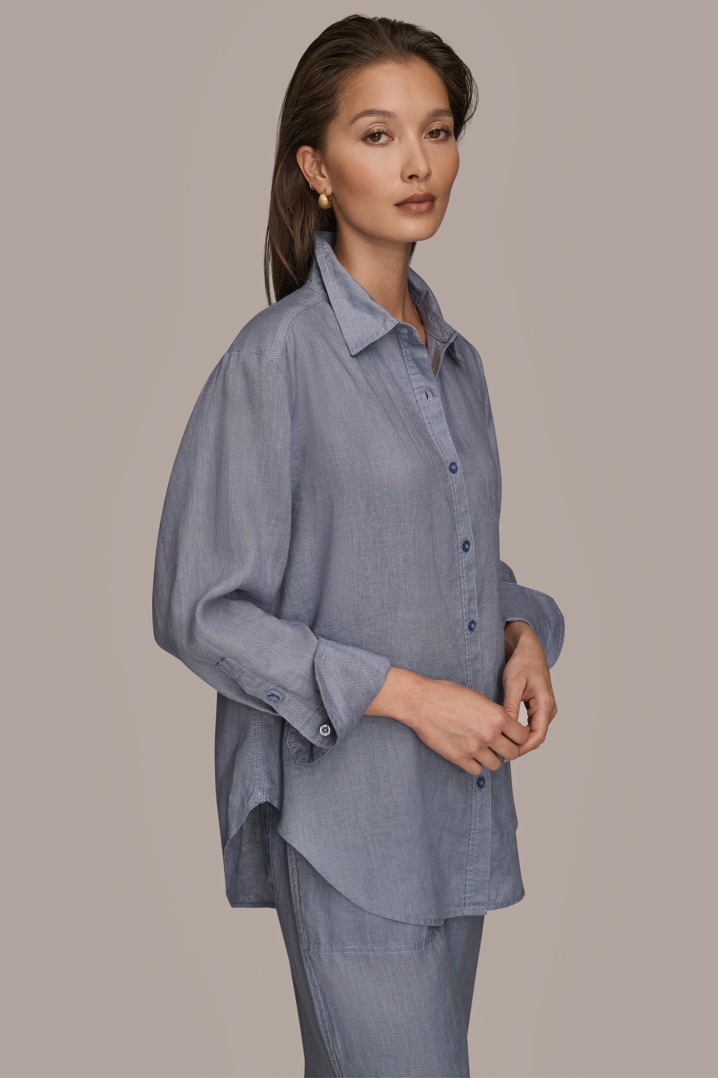 Tempest LONG SLEEVE SHIRT Donna Karan