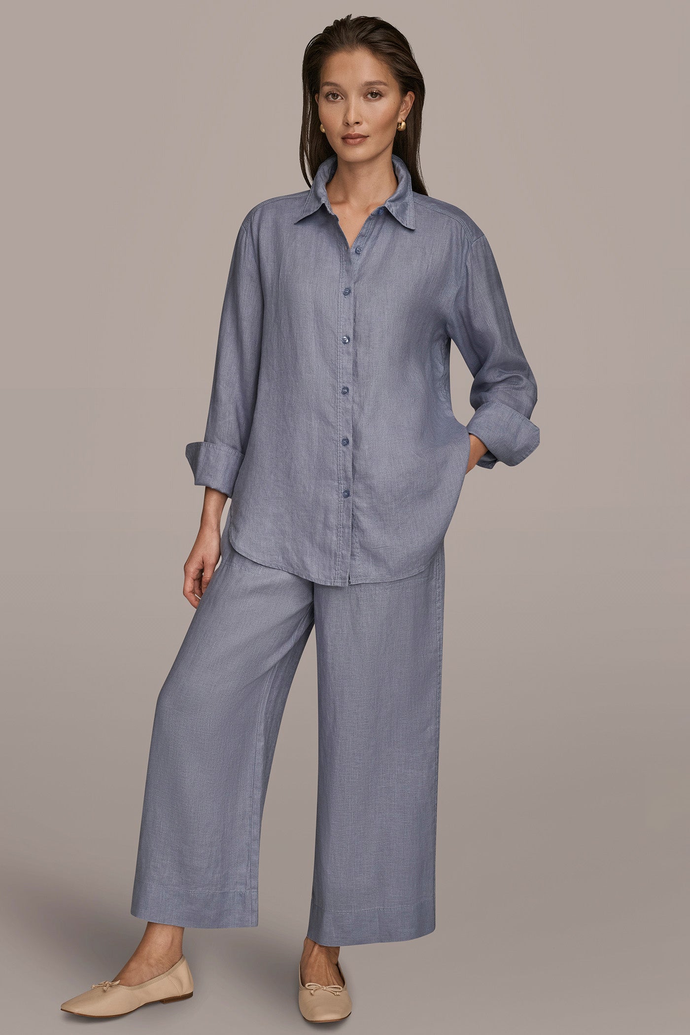 Tempest LONG SLEEVE SHIRT Donna Karan