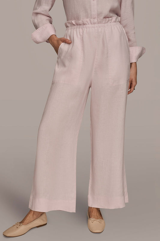PINK WISTERIA HIGH-RISE PAPERBAG PANT Donna Karan