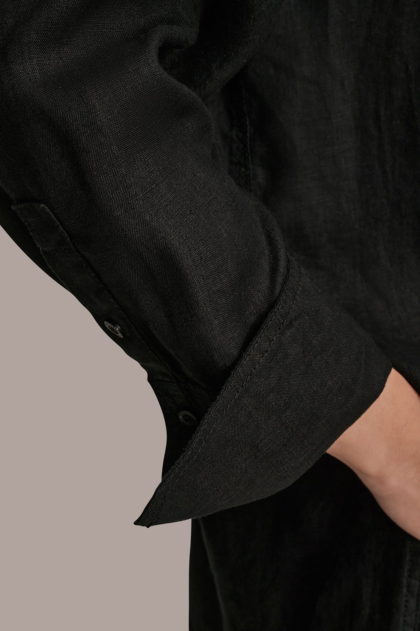 Black LONG SLEEVE SHIRT Donna Karan