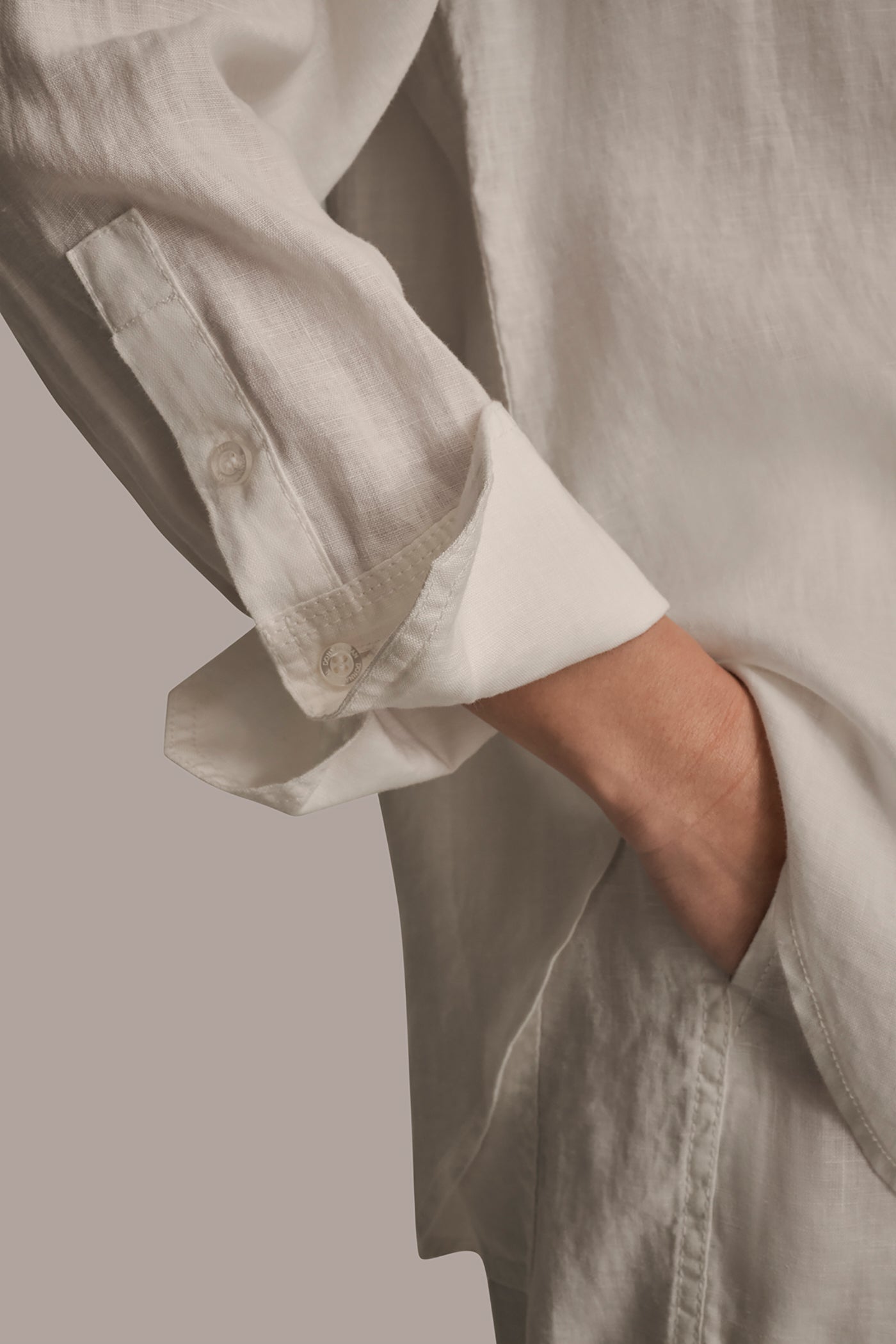 CREAM LONG SLEEVE SHIRT Donna Karan