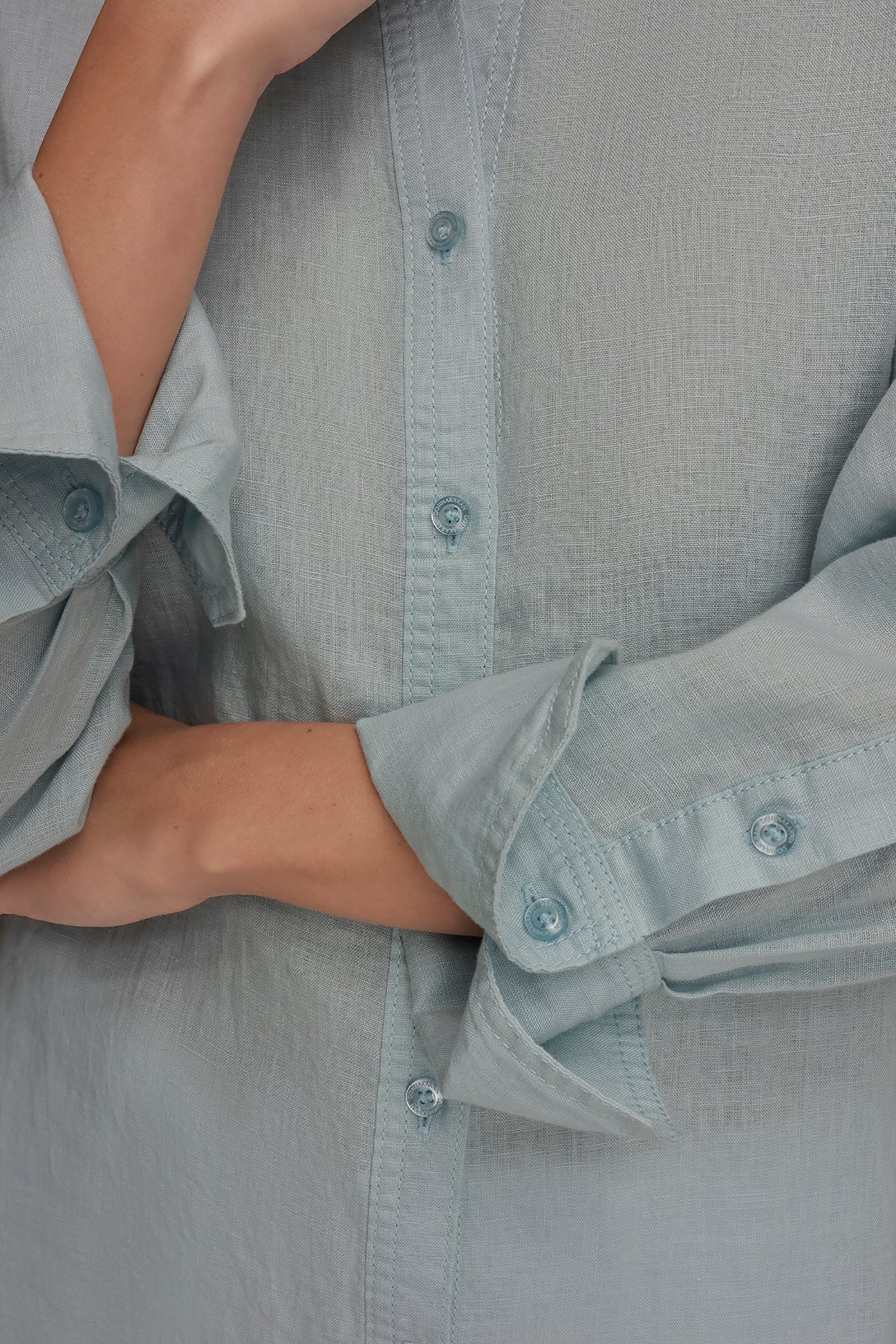 Sea Mist LONG SLEEVE SHIRT Donna Karan