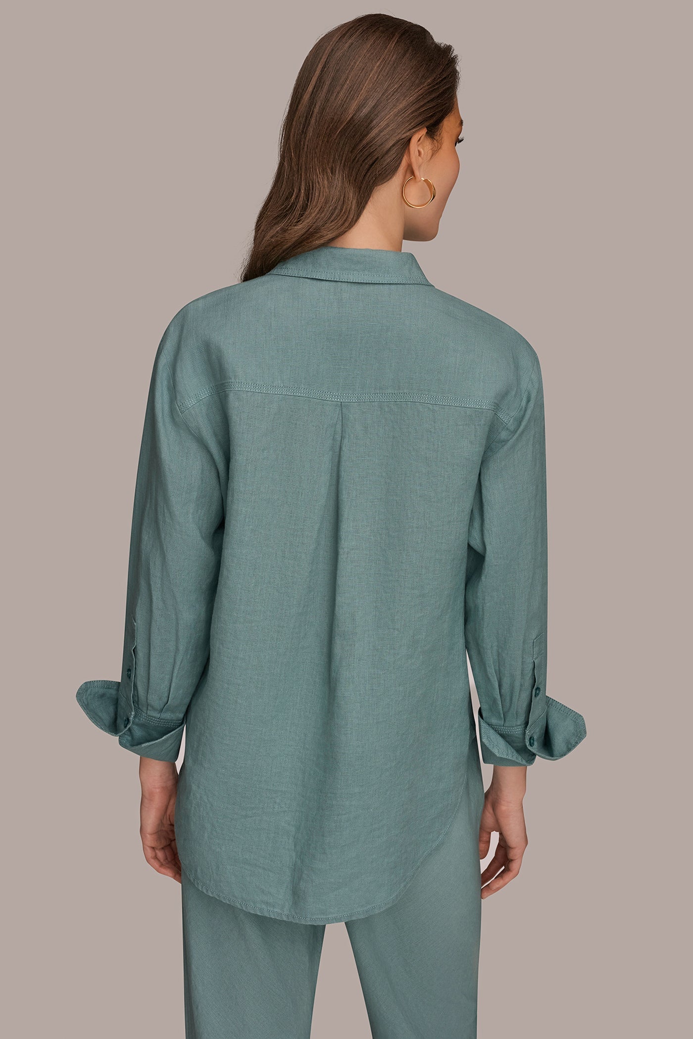 Waterlily LONG SLEEVE SHIRT Donna Karan