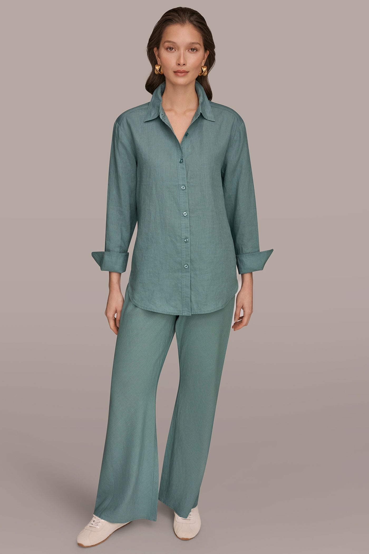 Waterlily LONG SLEEVE SHIRT Donna Karan