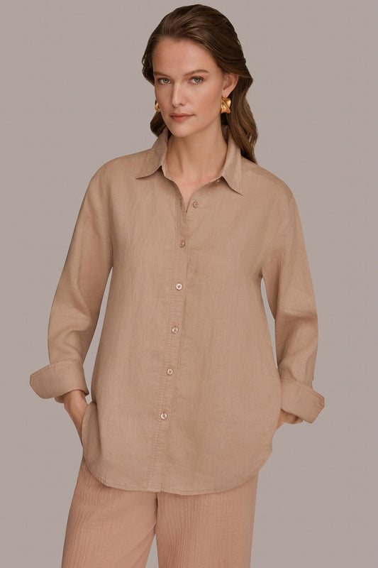 Umbria LONG SLEEVE SHIRT Donna Karan