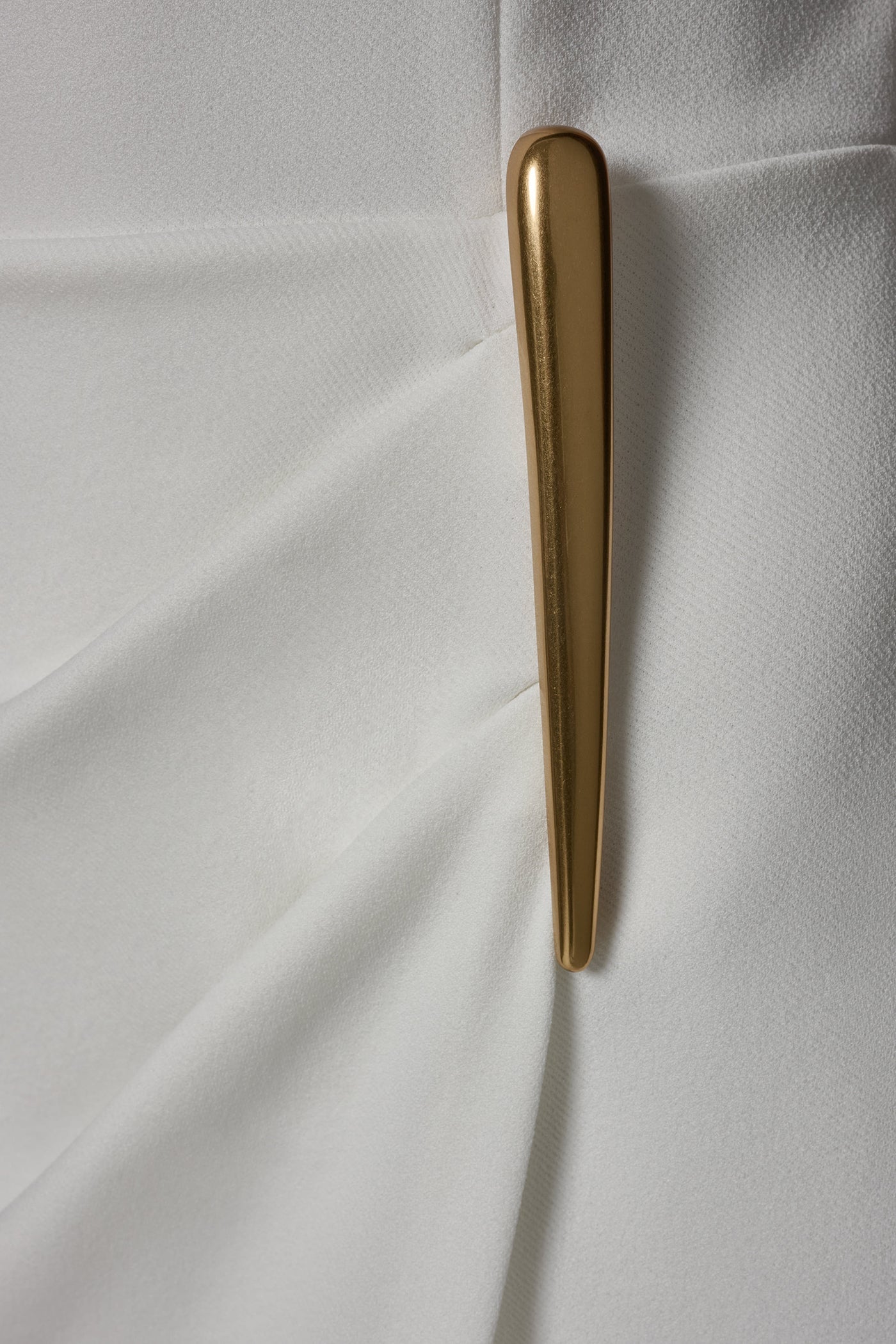 Cream SLEEVELESS WRAP-EFFECT MIDI DRESS Donna Karan